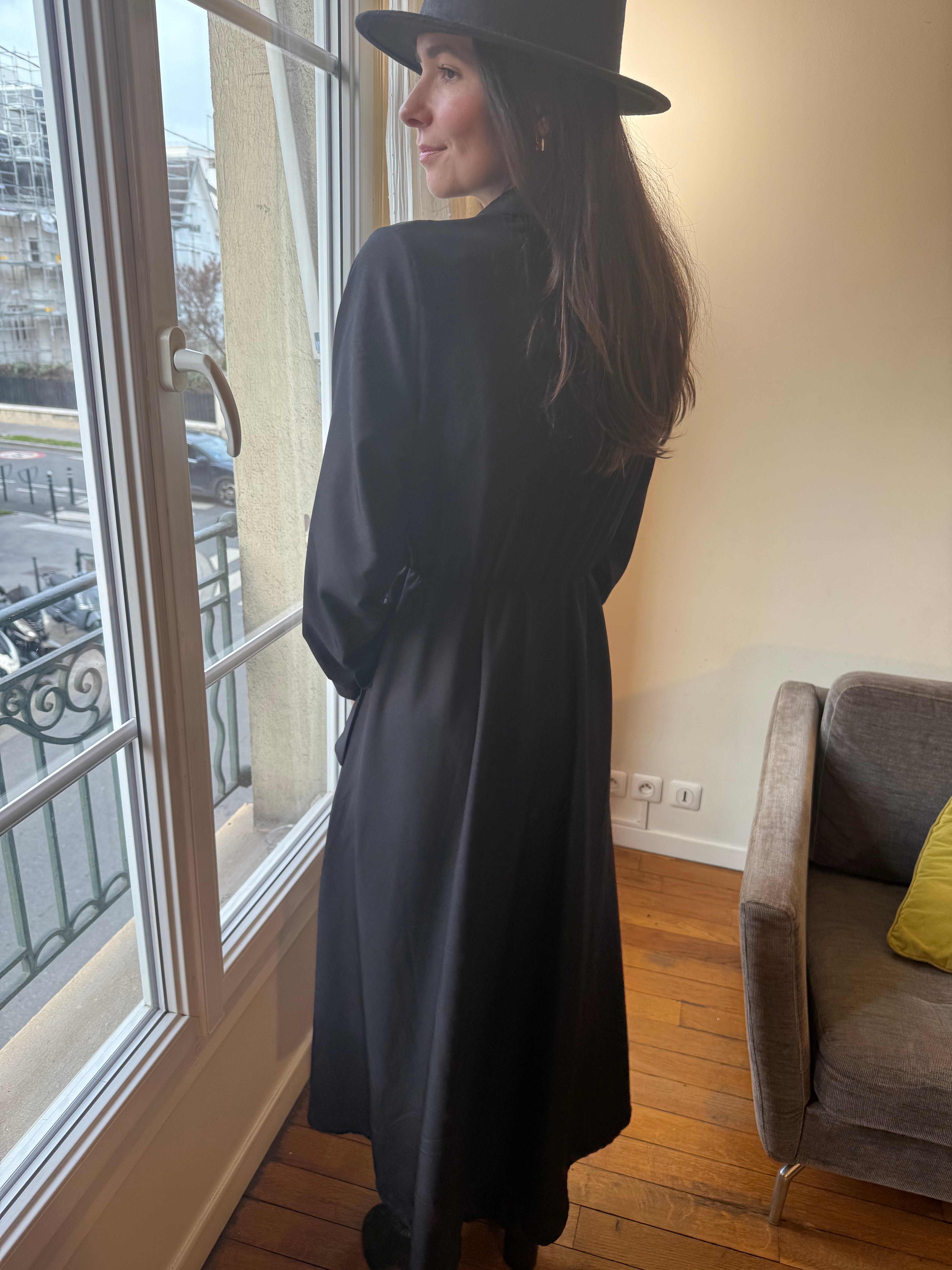 Robe portefeuille noir