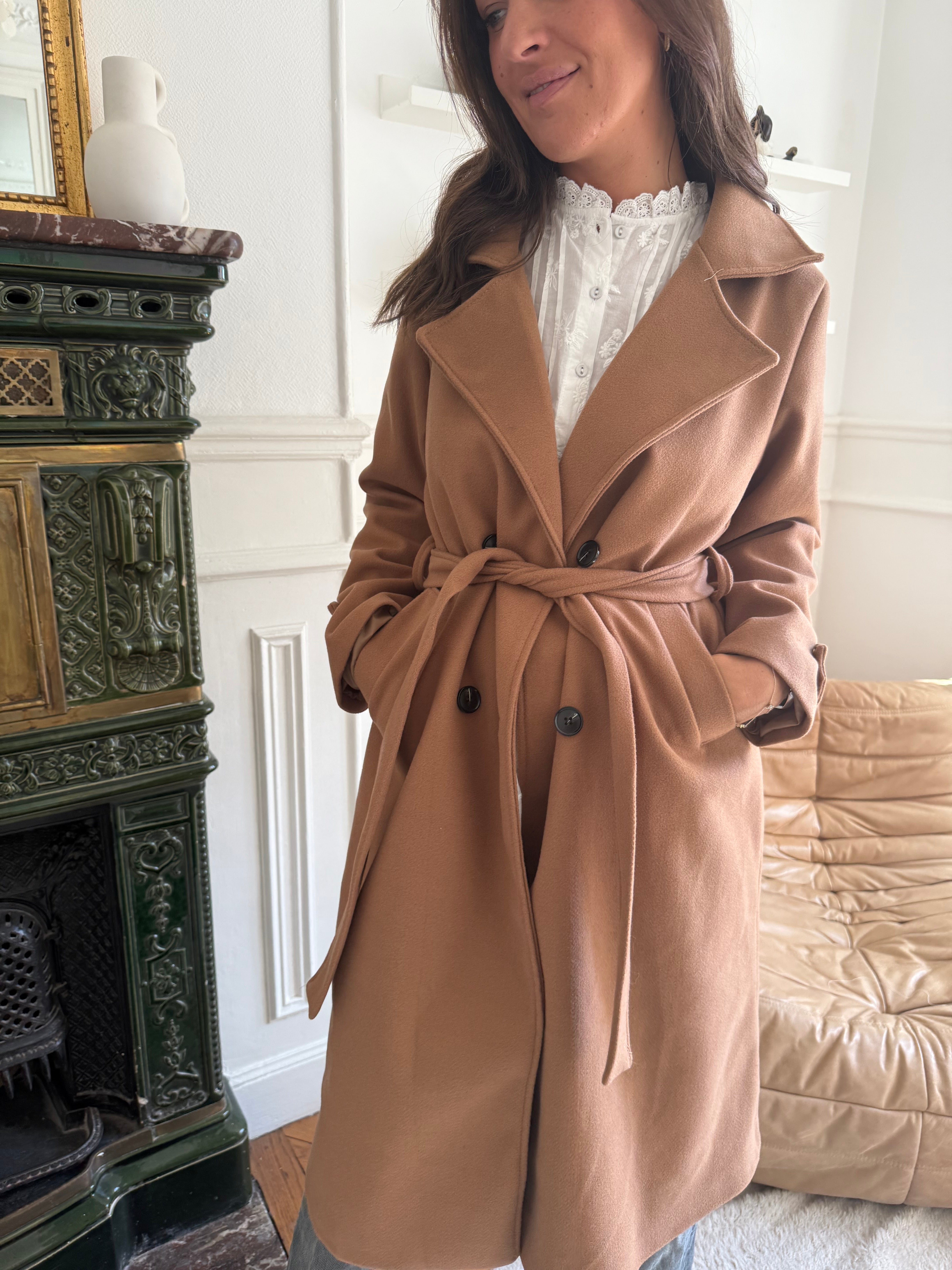 Manteau Sarah camel