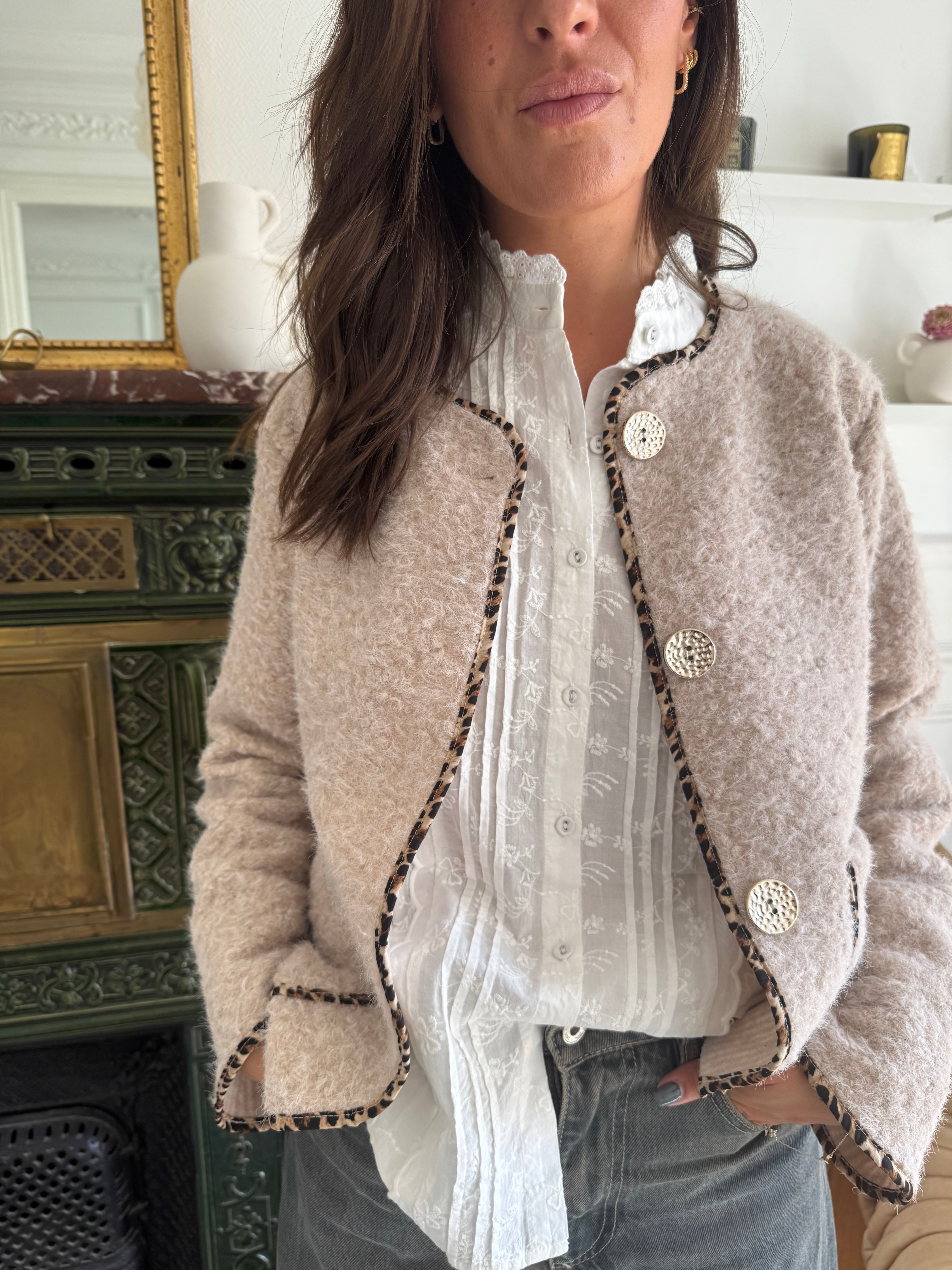 Veste Luna beige taille unique