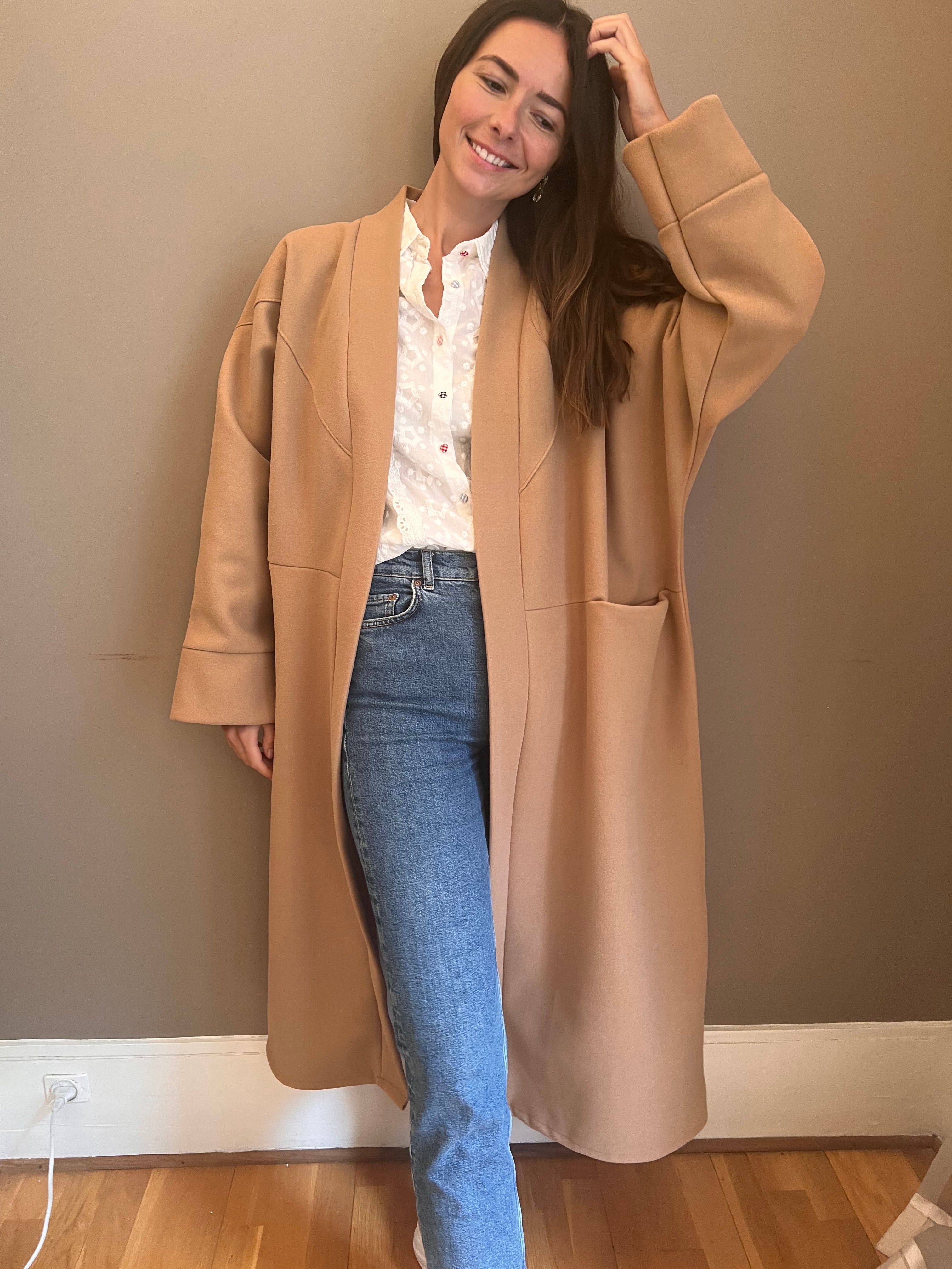 Manteau Alma Camel