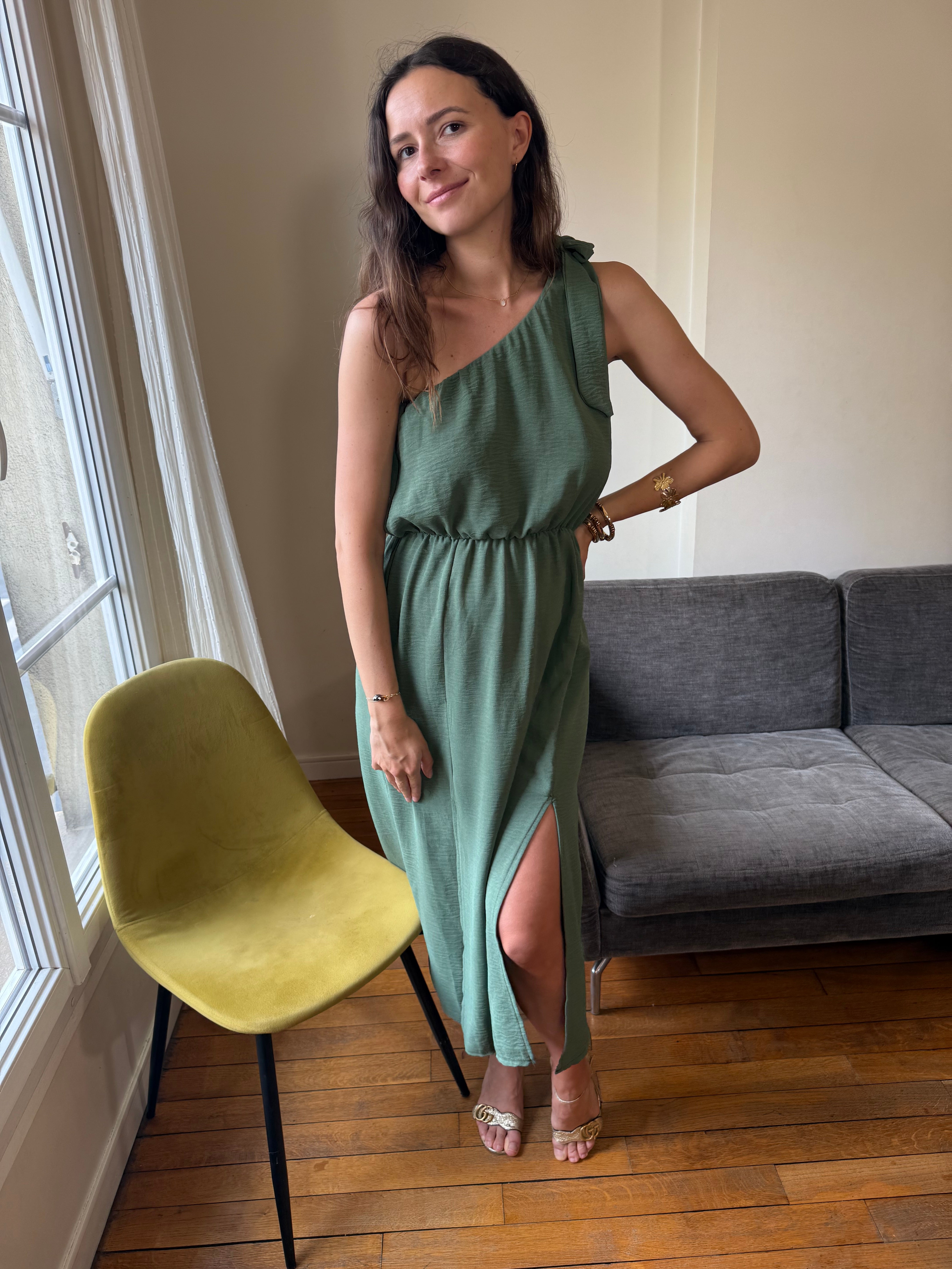 Robe Lilia kaki