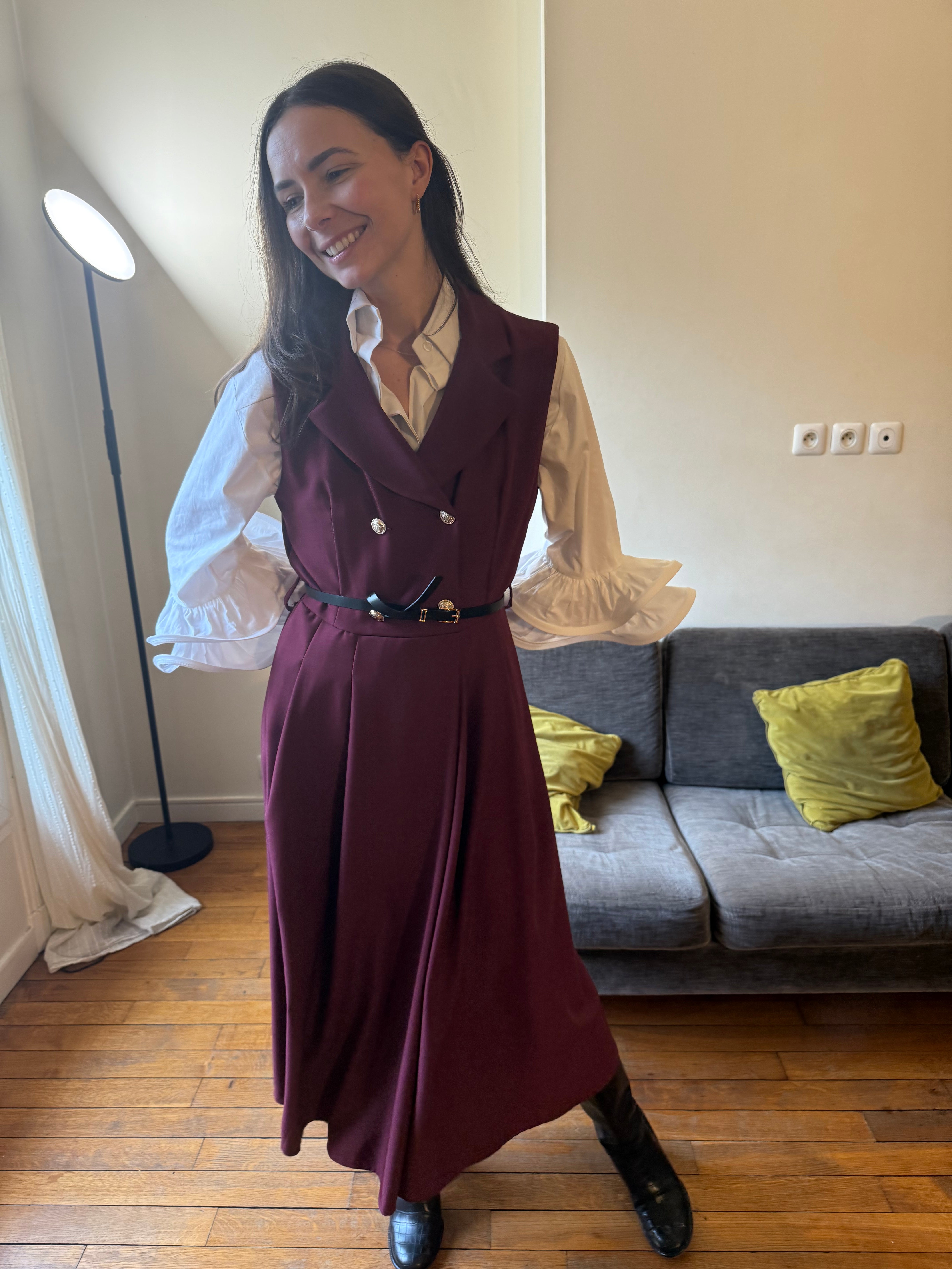 Robe Blazer bordeaux