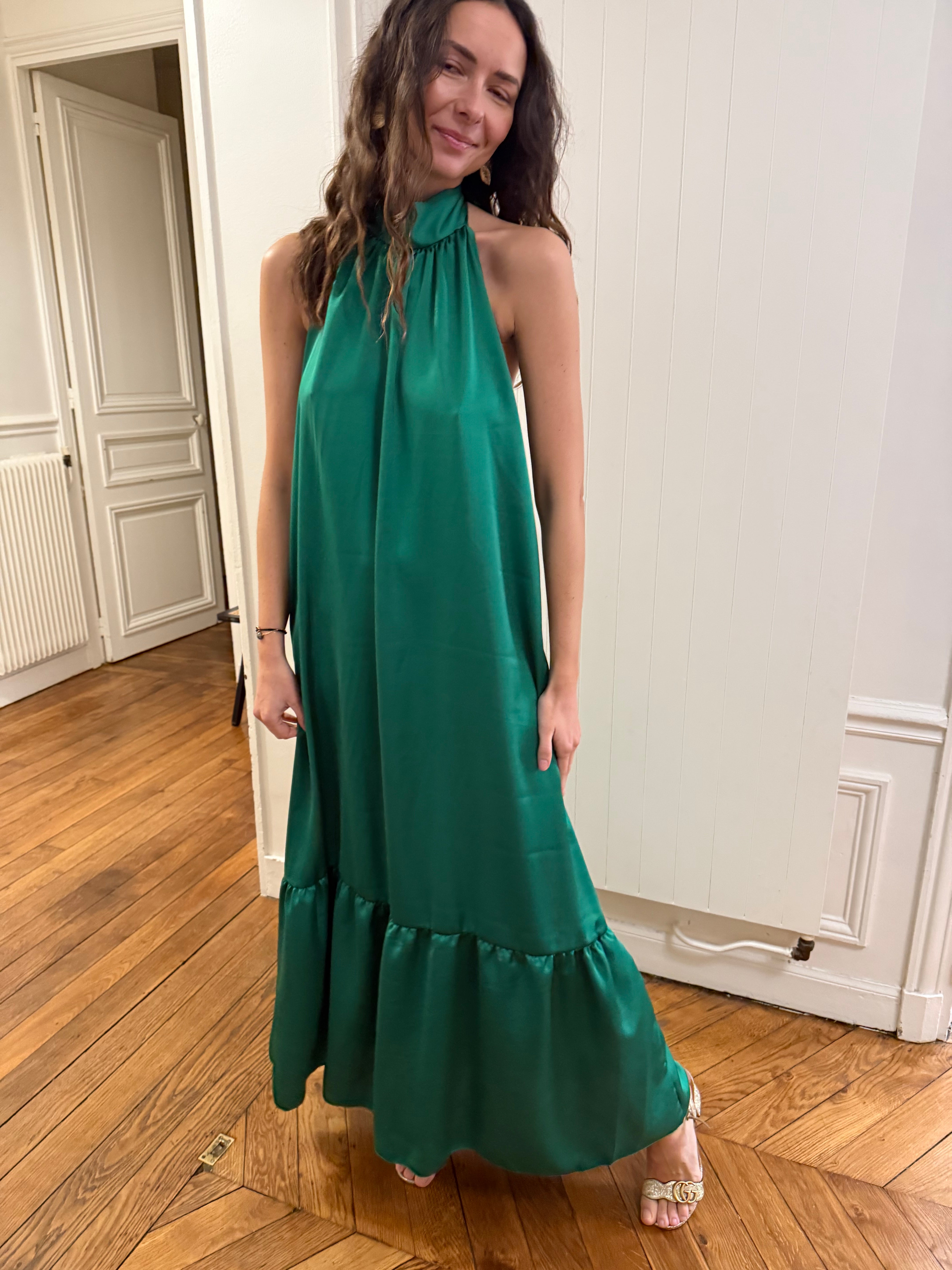 Robe Olga vert