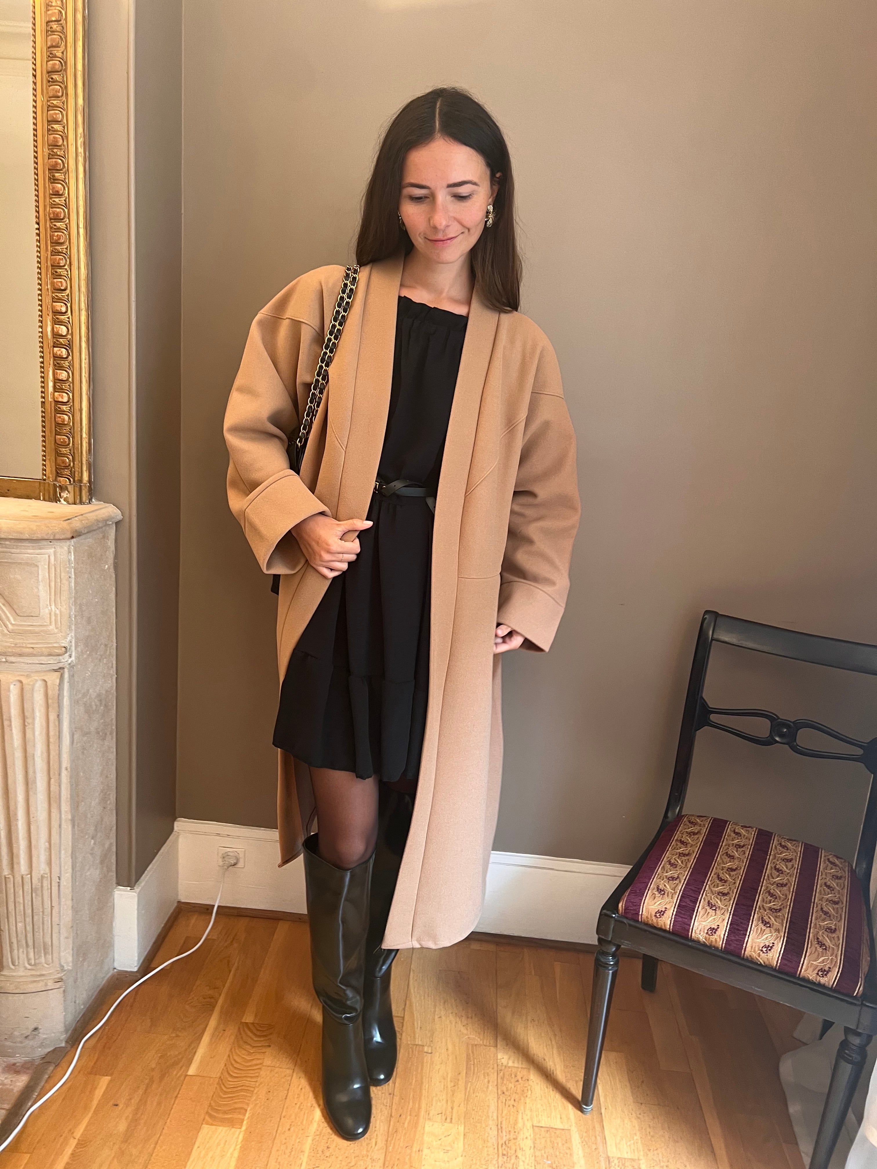 Manteau Alma Camel