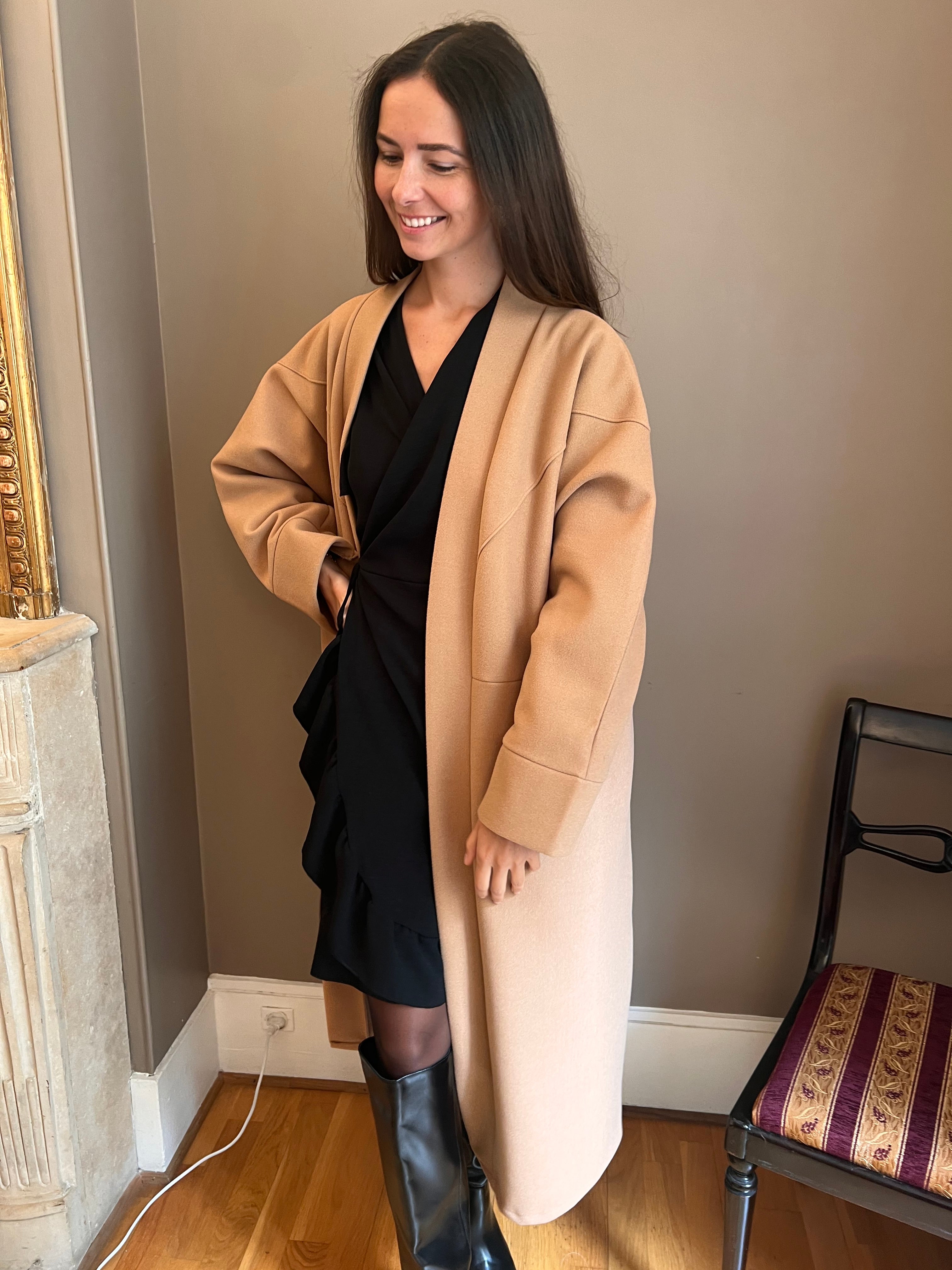 Manteau Alma Camel