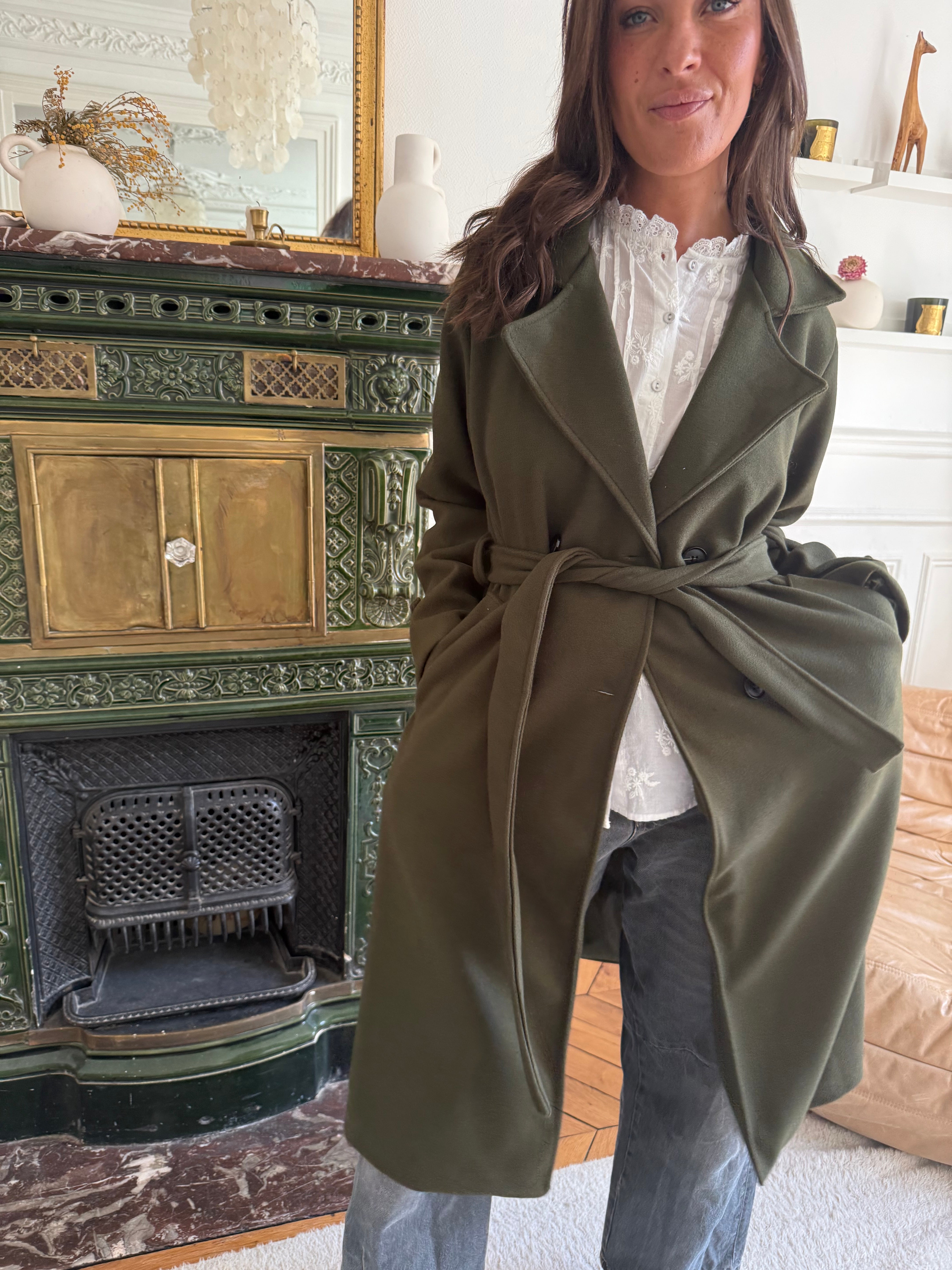 Manteau Sarah kaki