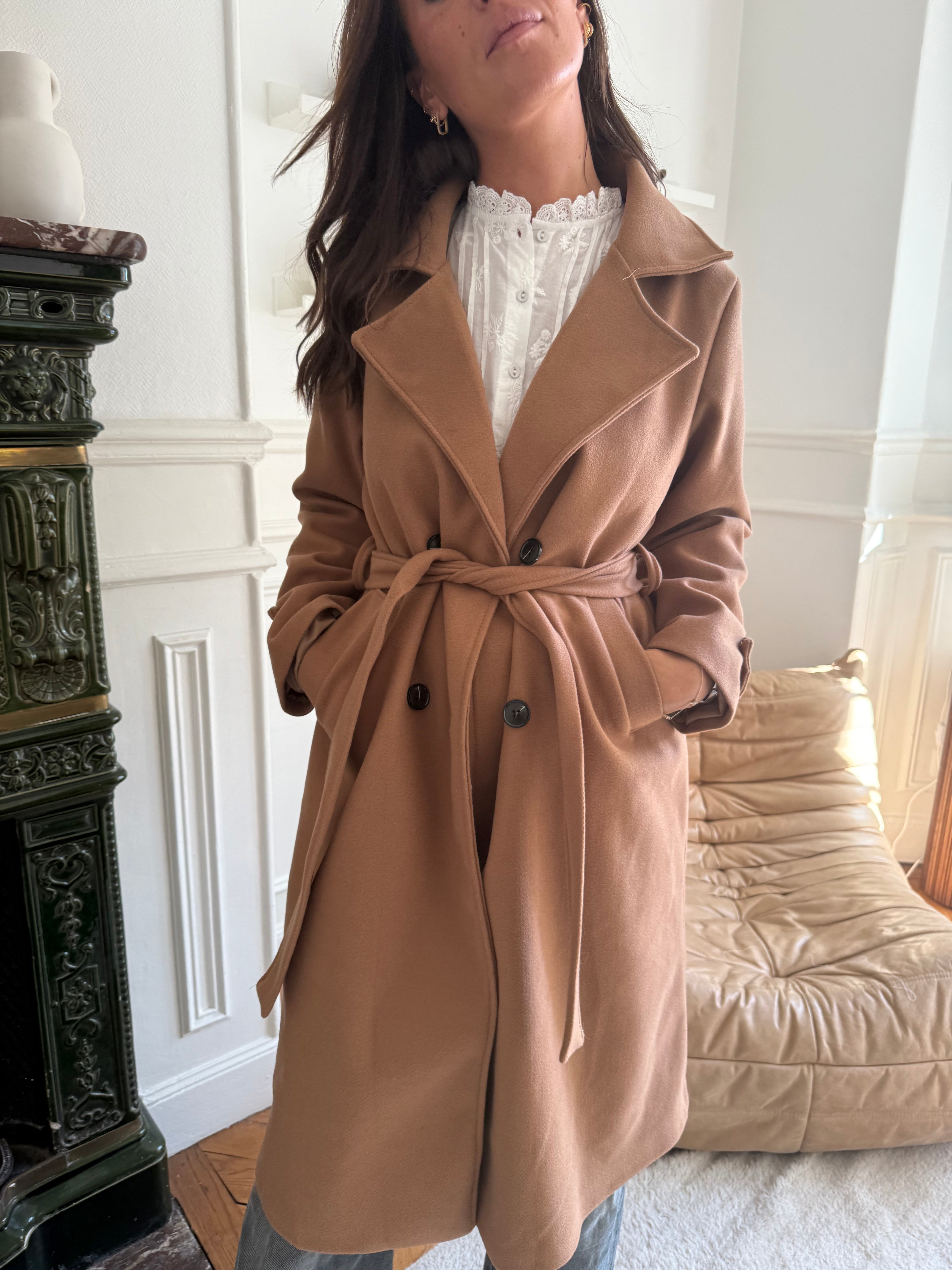 Manteau Sarah camel