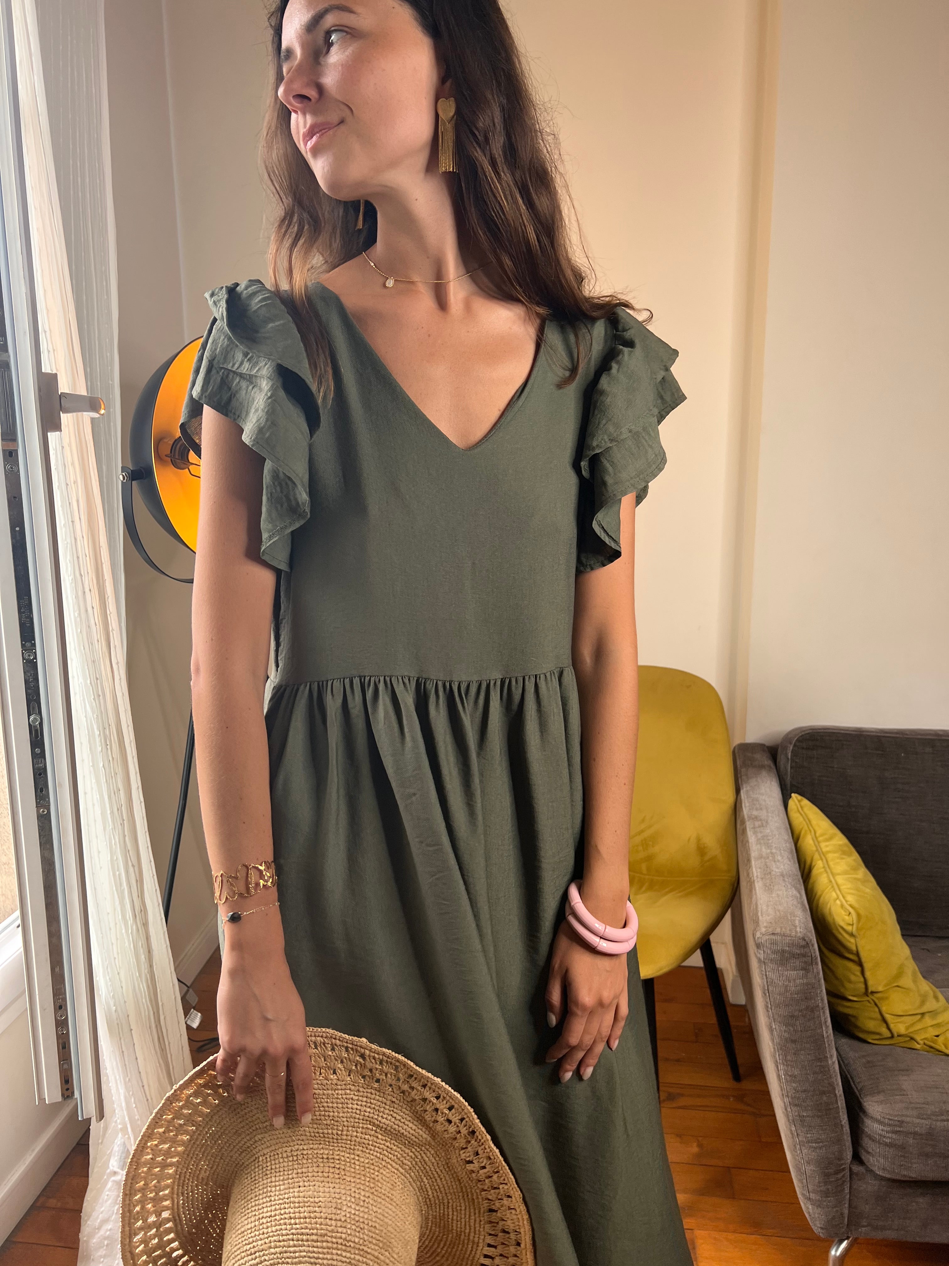 Robe Ava kaki