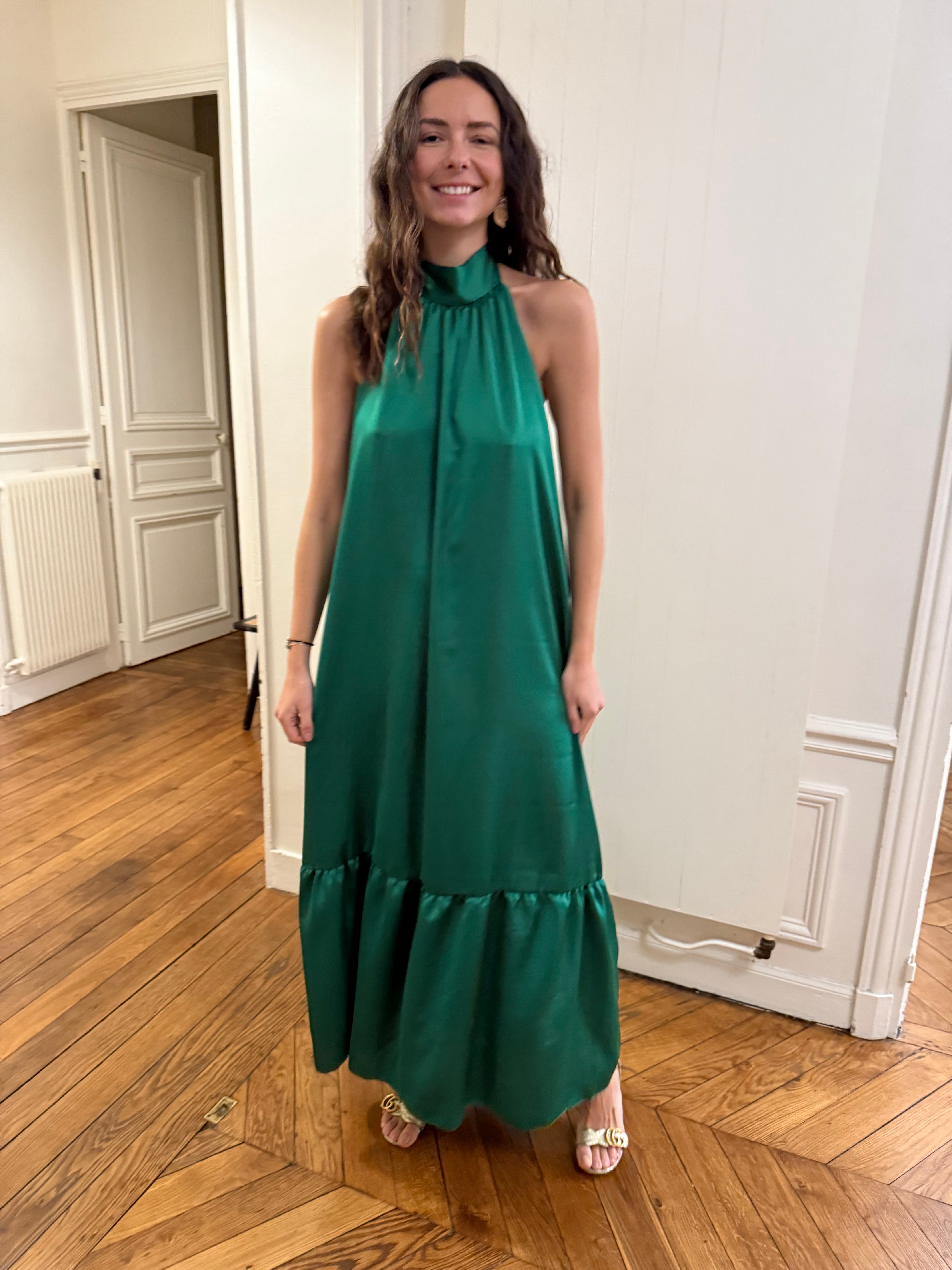 Robe Olga vert