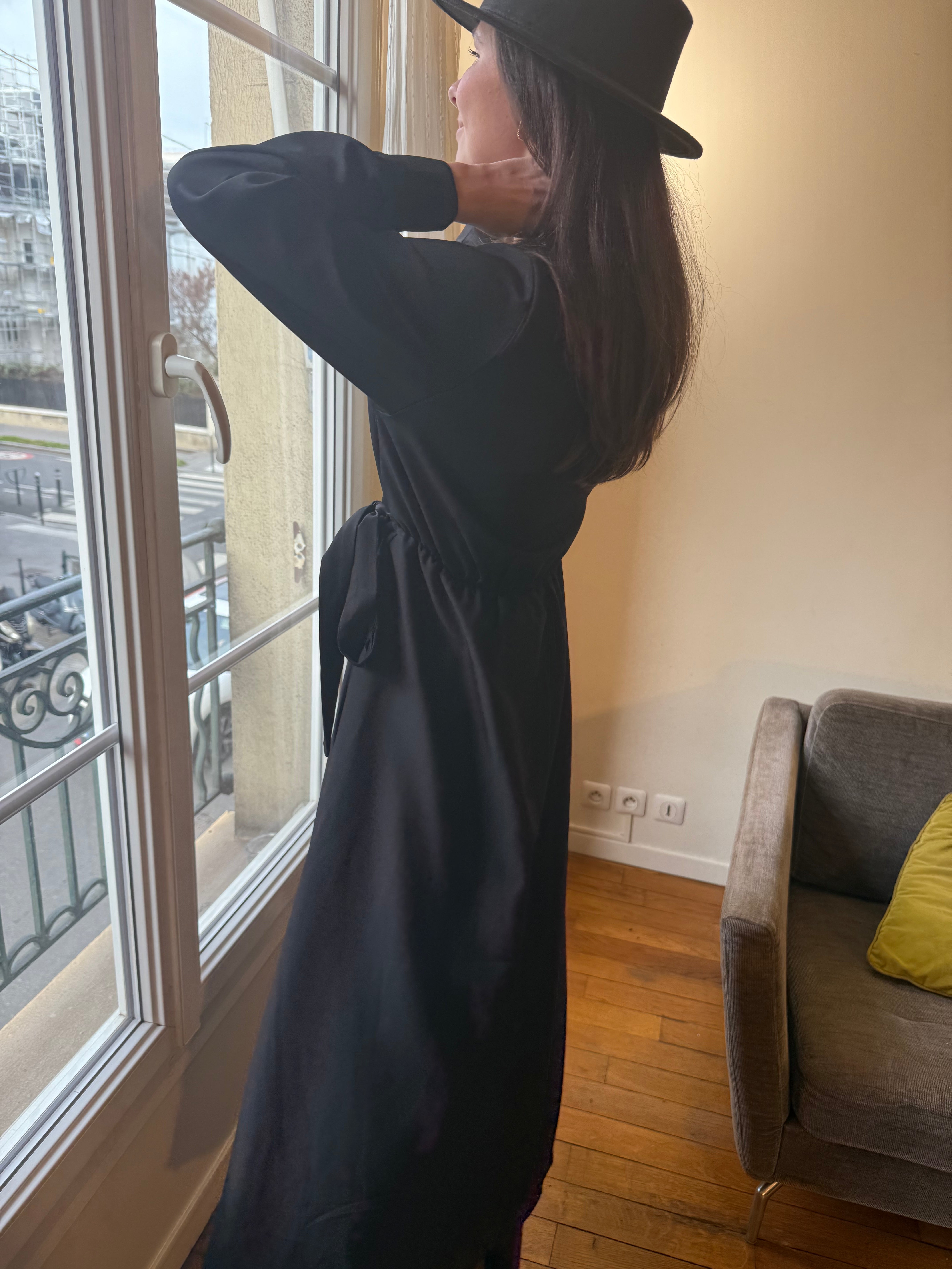 Robe portefeuille noir