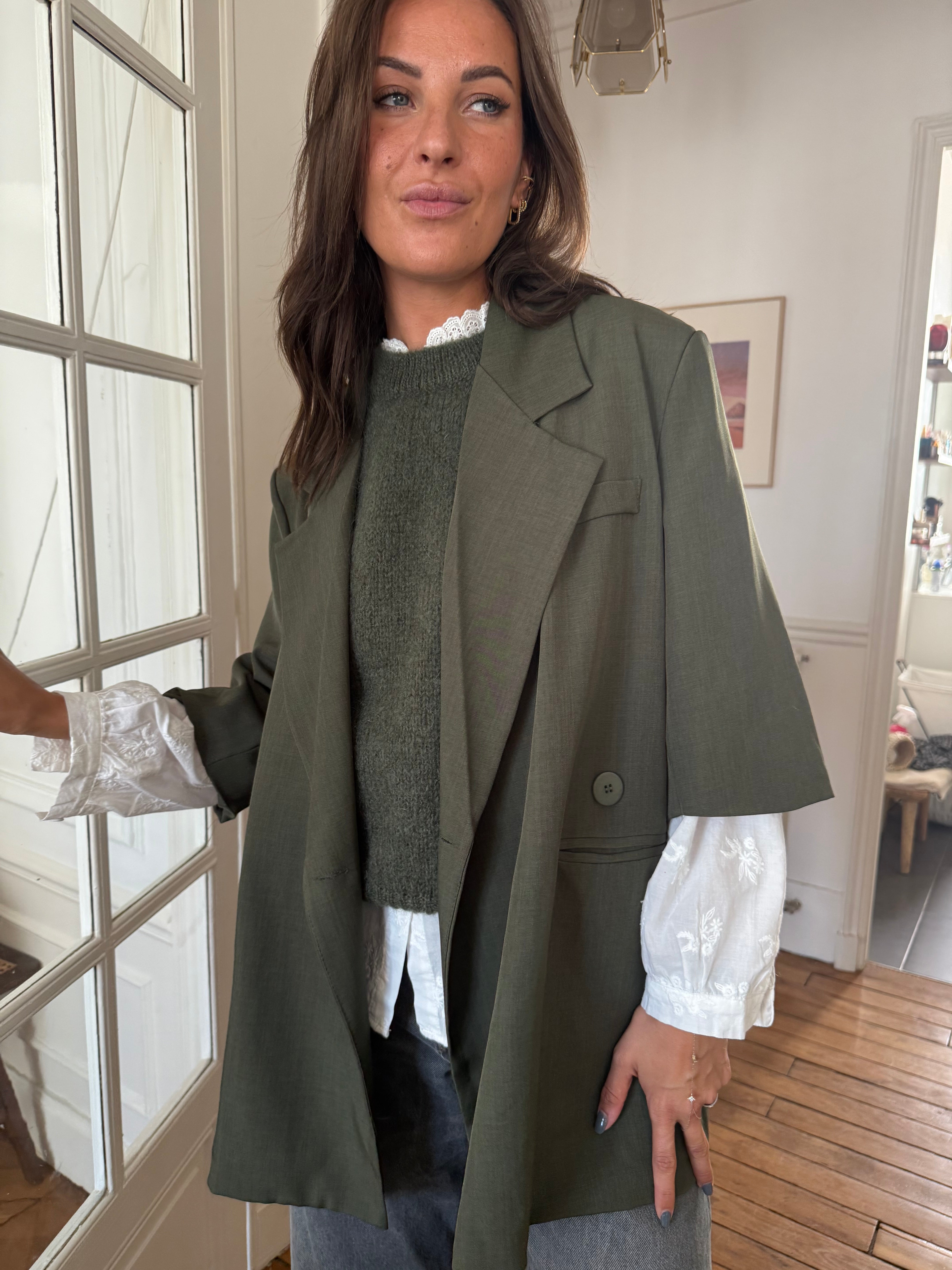 Blazer Fany kaki taille unique