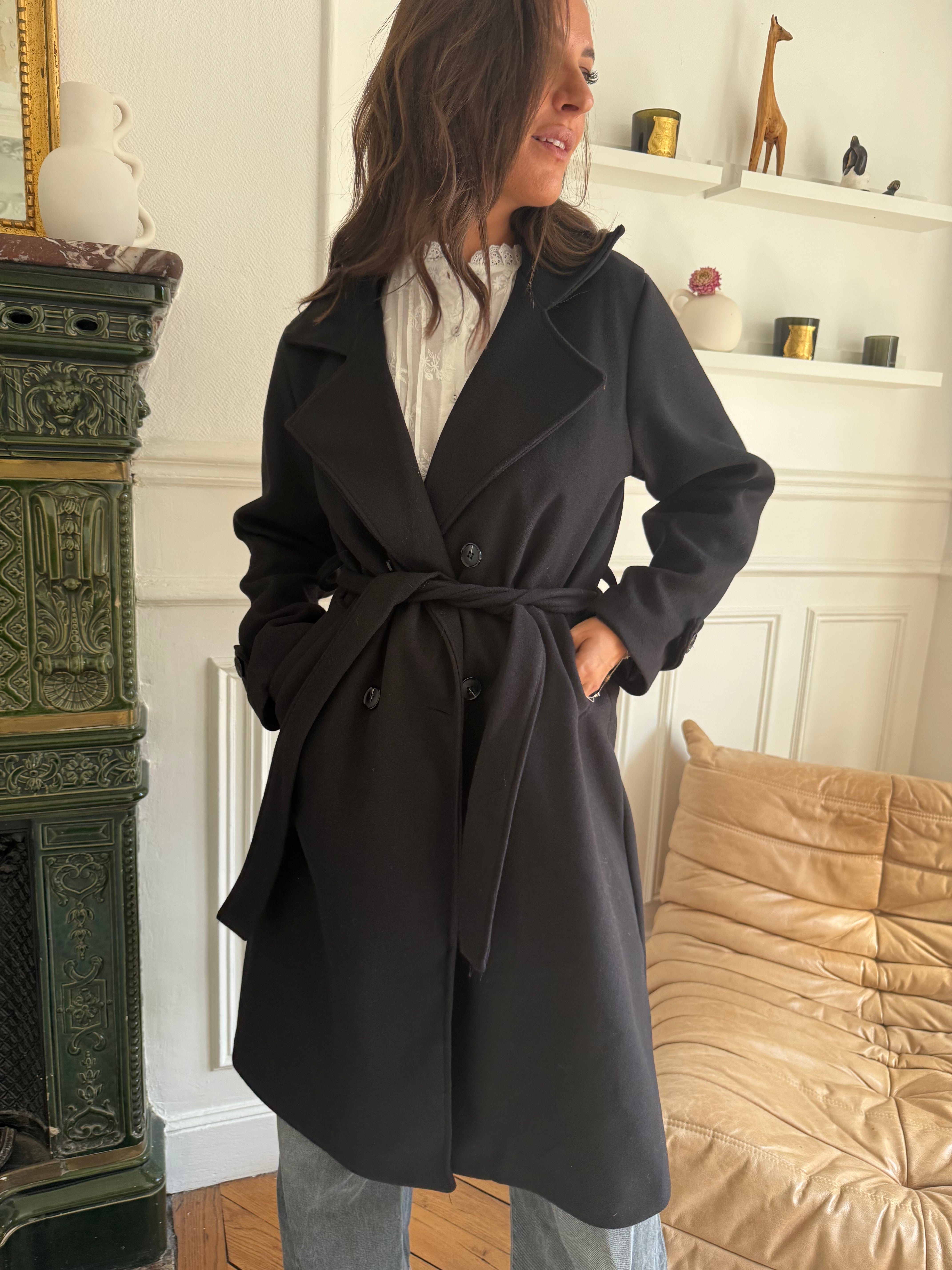 Manteau Sarah noir