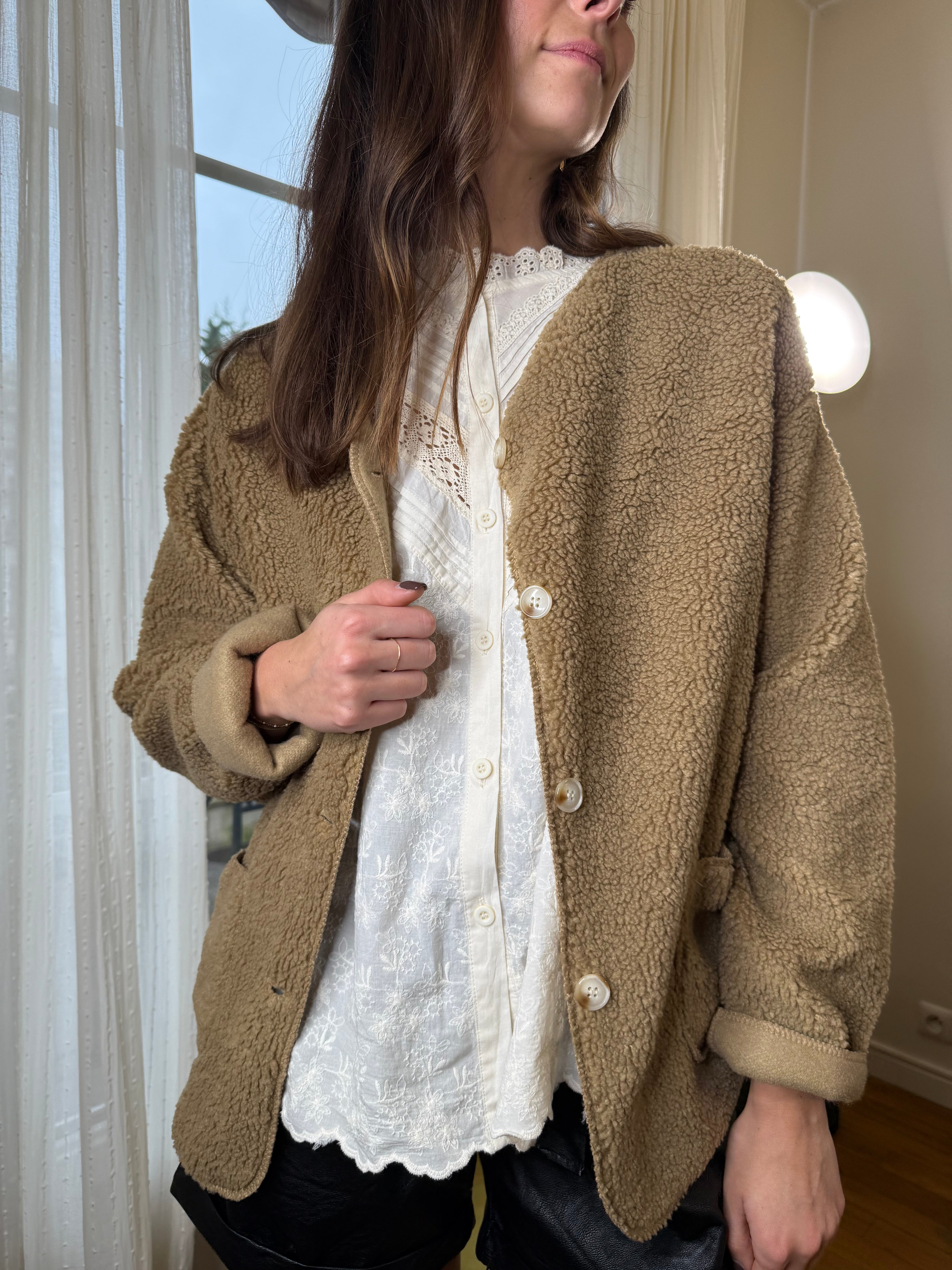 Veste Gilet Emma camel