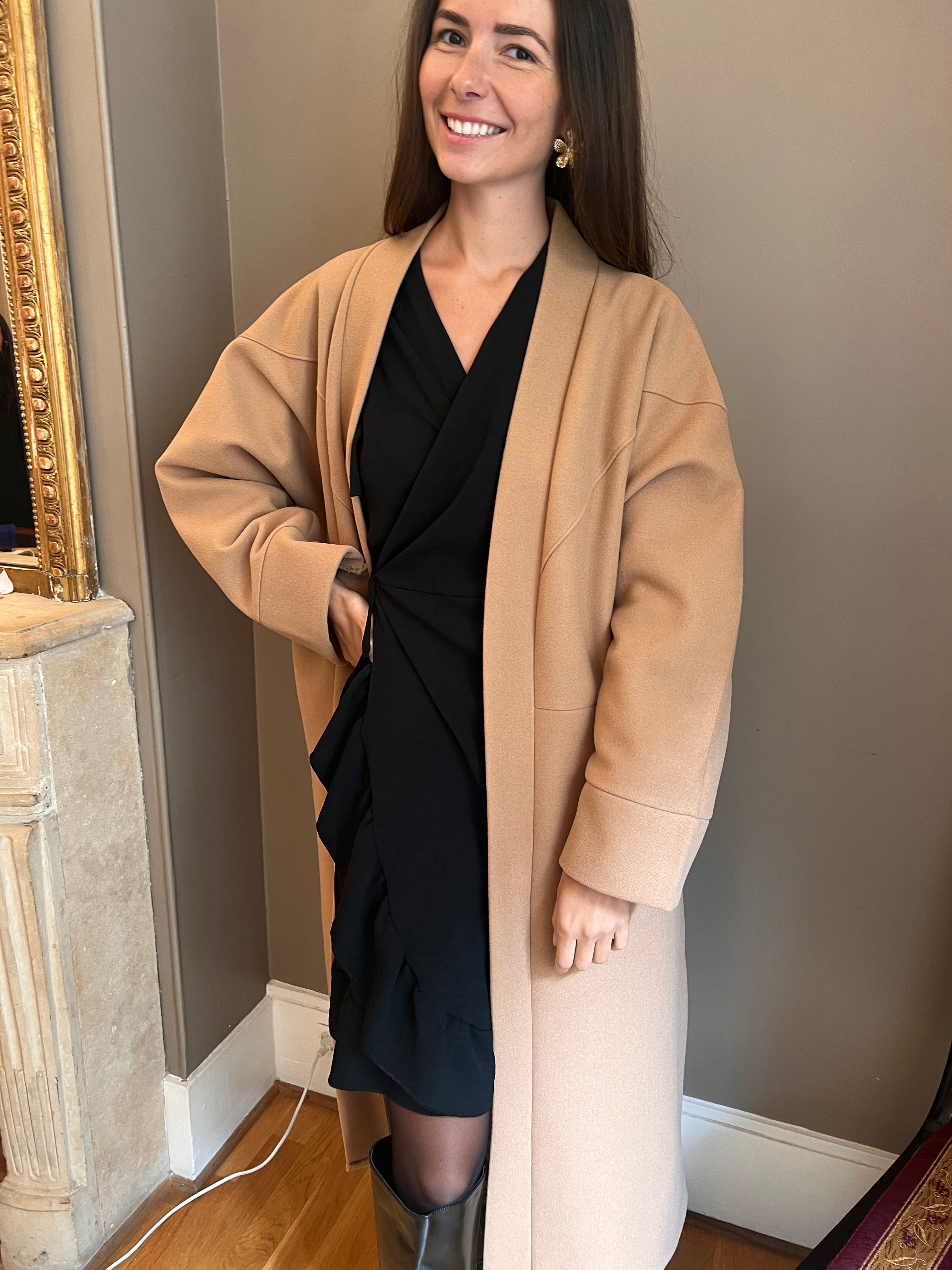 Manteau Alma Camel