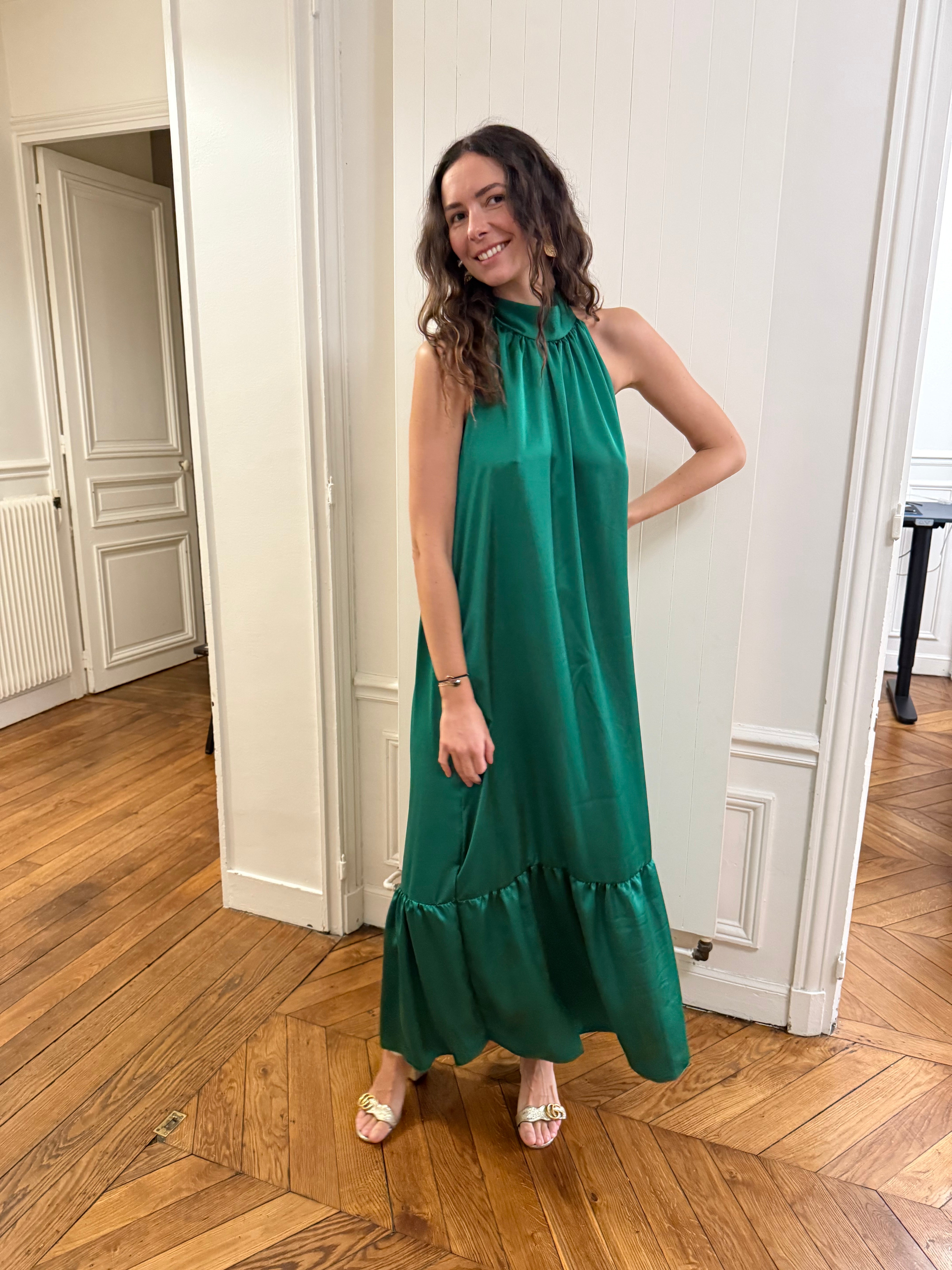 Robe Olga vert