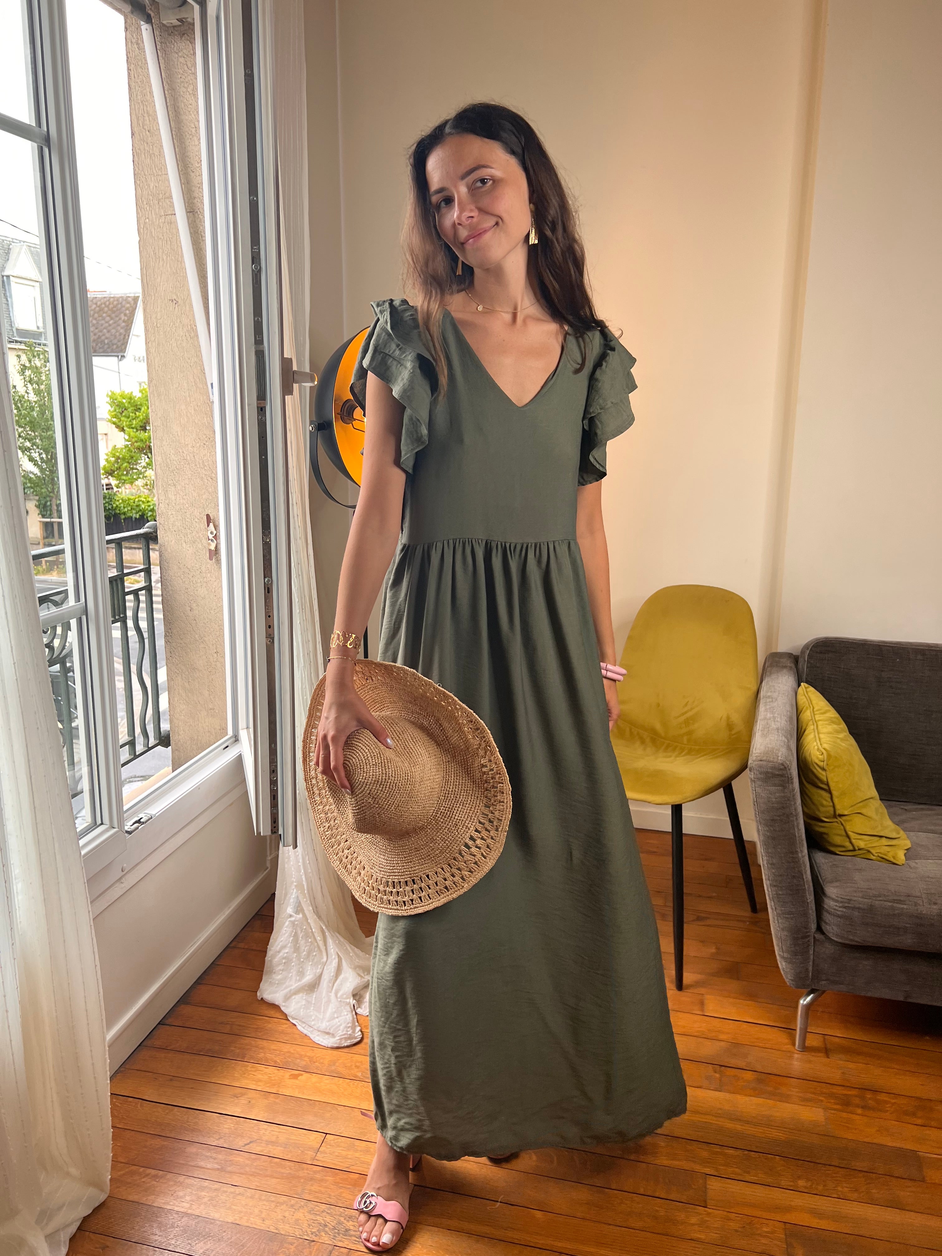 Robe Ava kaki