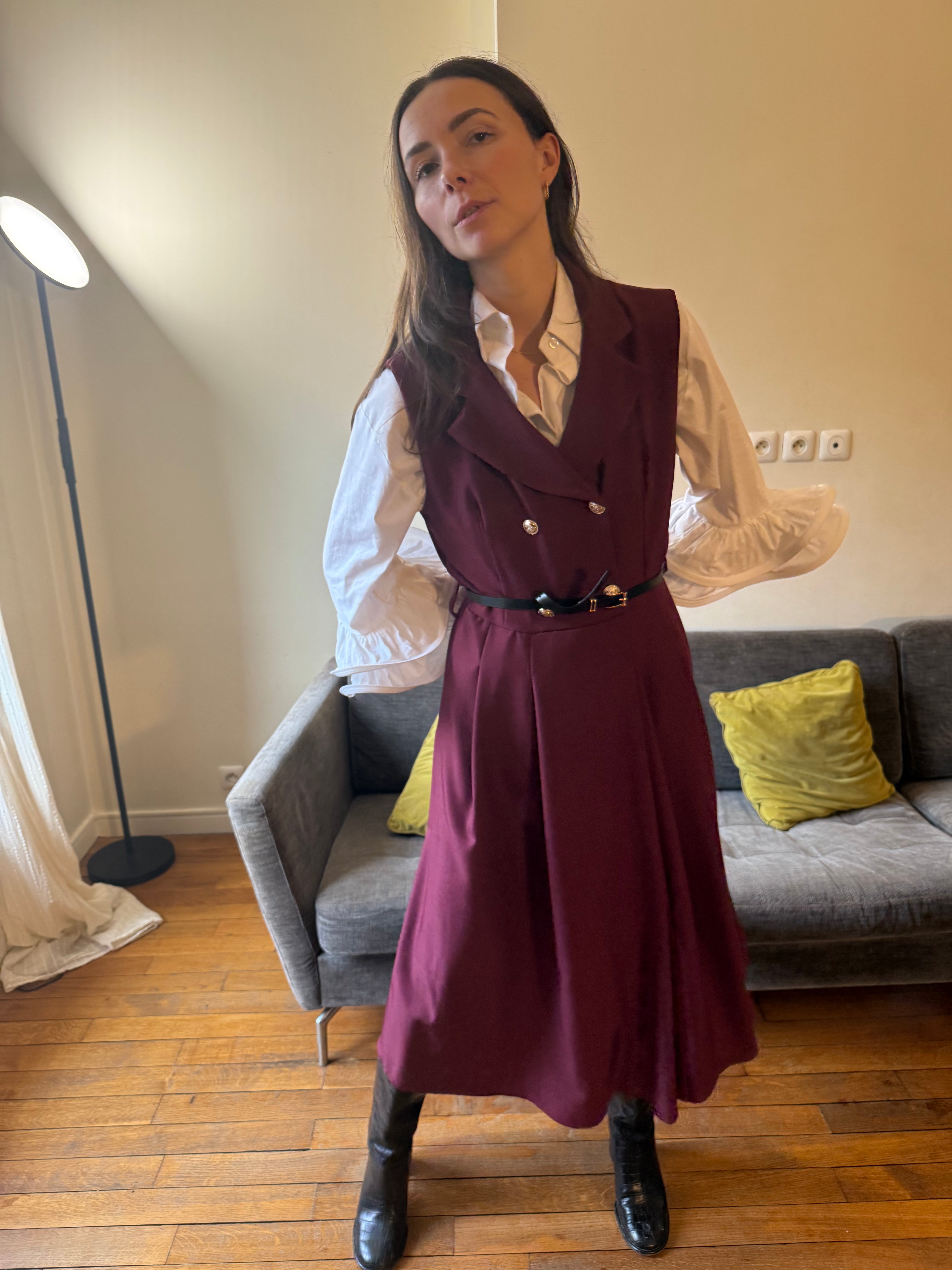 Robe Blazer bordeaux