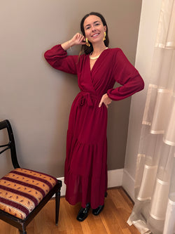 Robe Livia bordeaux