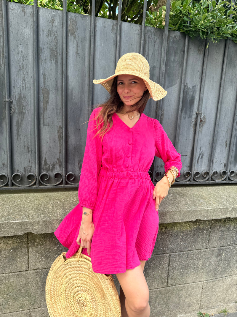 Robe Laya fushia