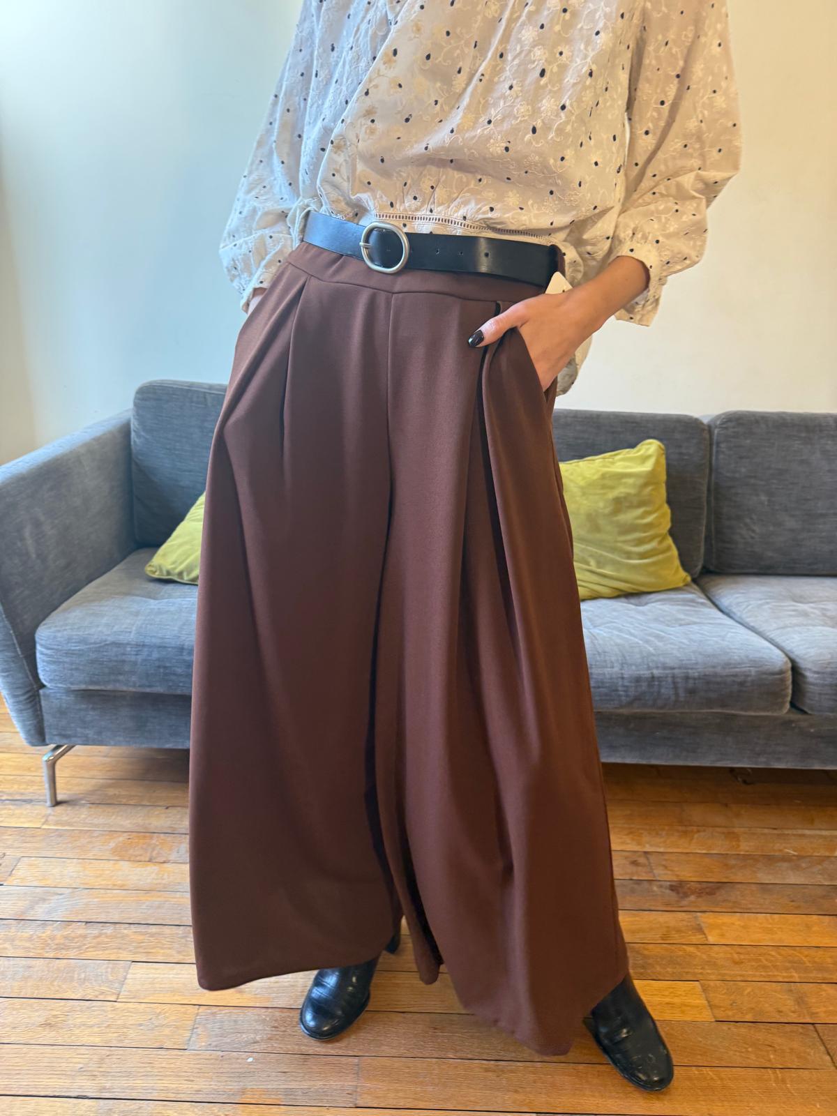 Pantalon Laura marron