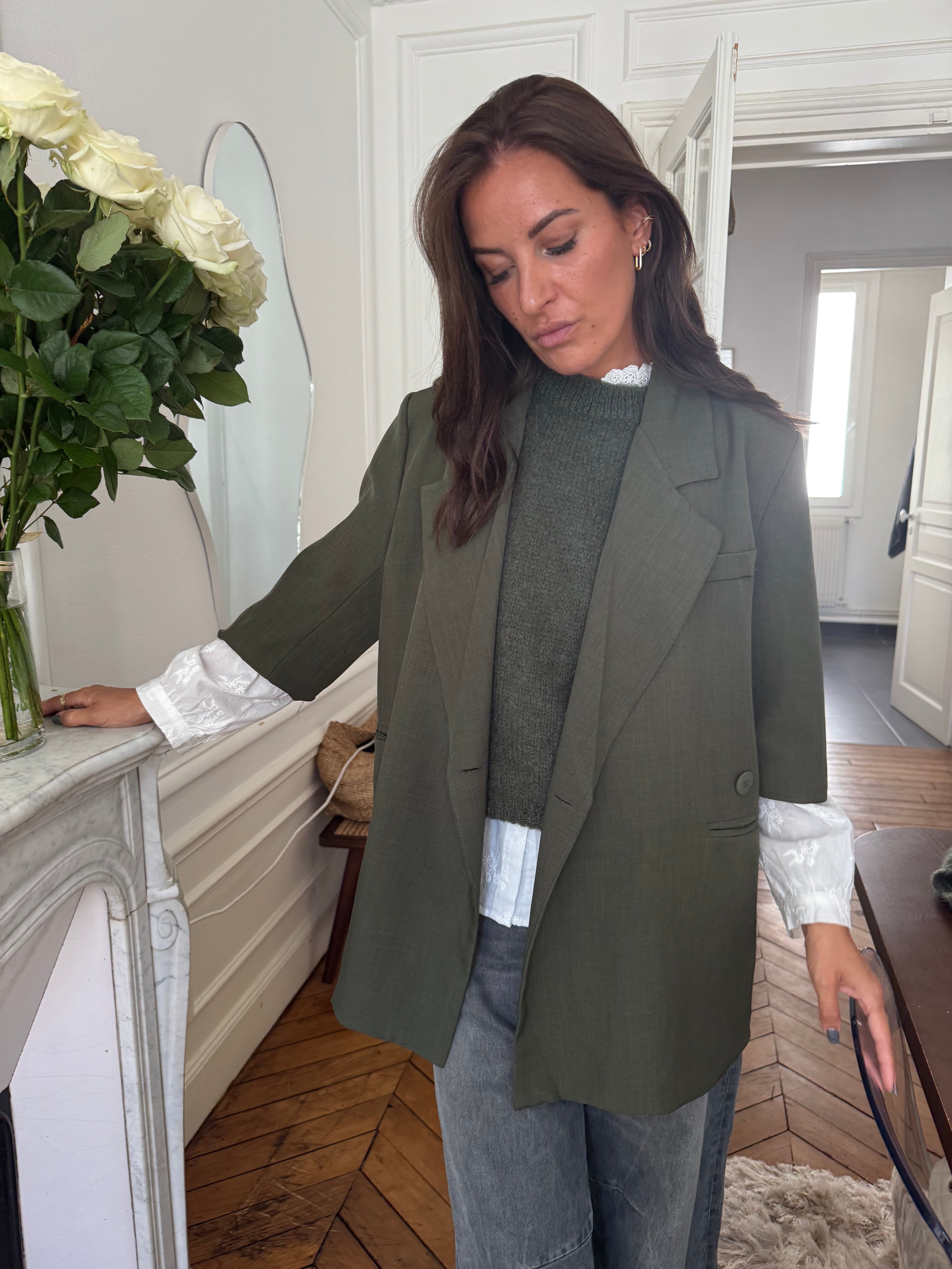 Blazer Fany kaki taille unique