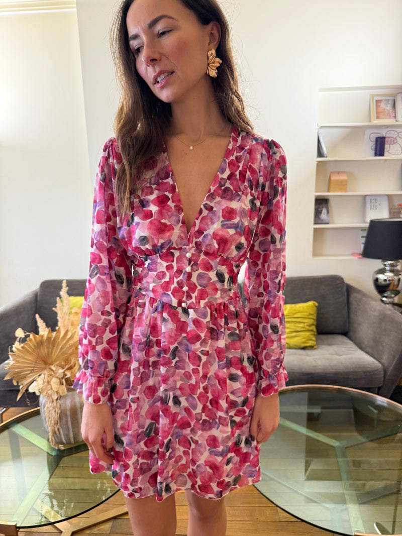 Robe Lolie fleurs roses