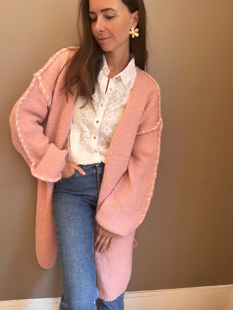 Gilet Lolie rose