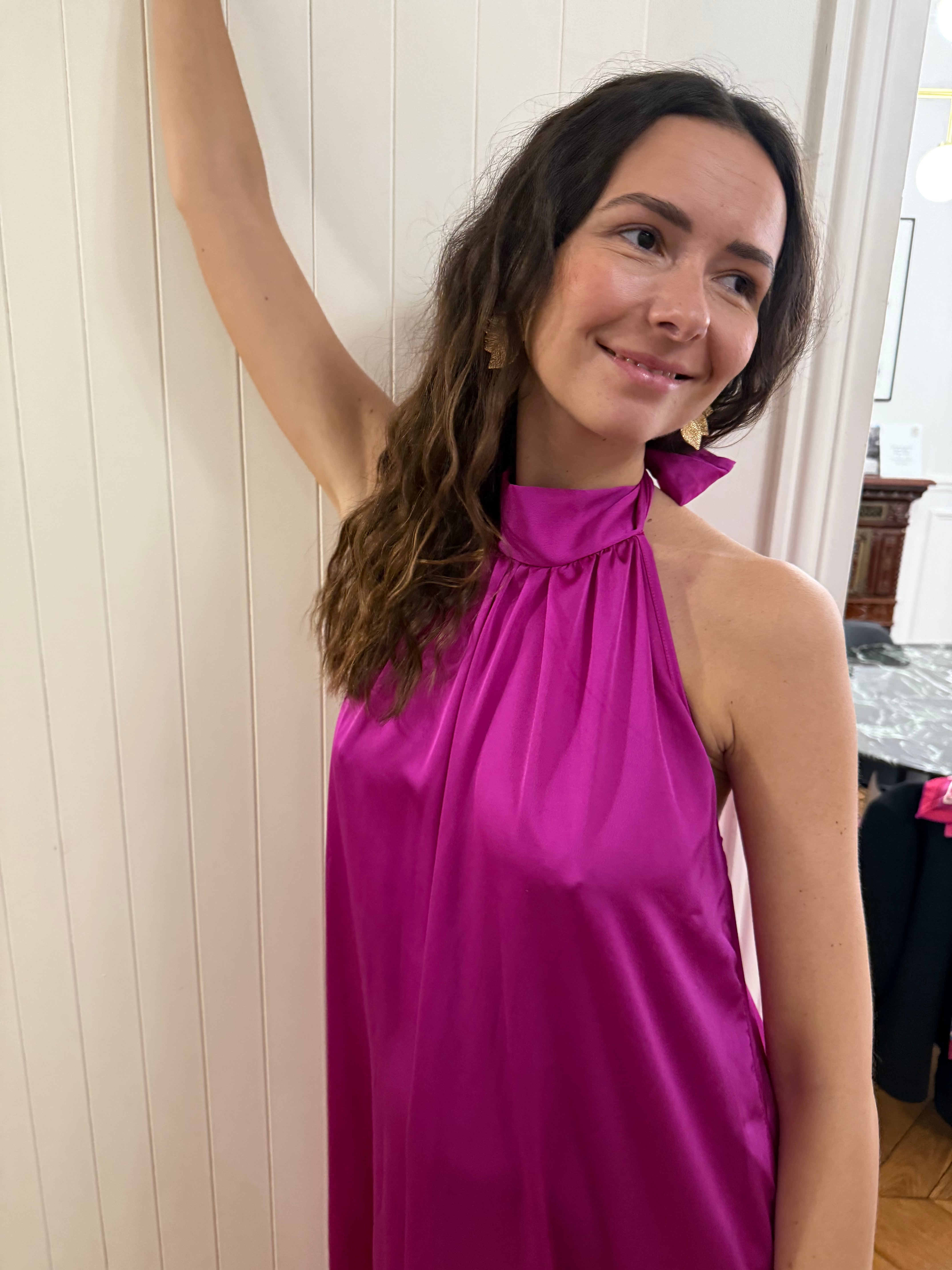 Robe Olga Fushia