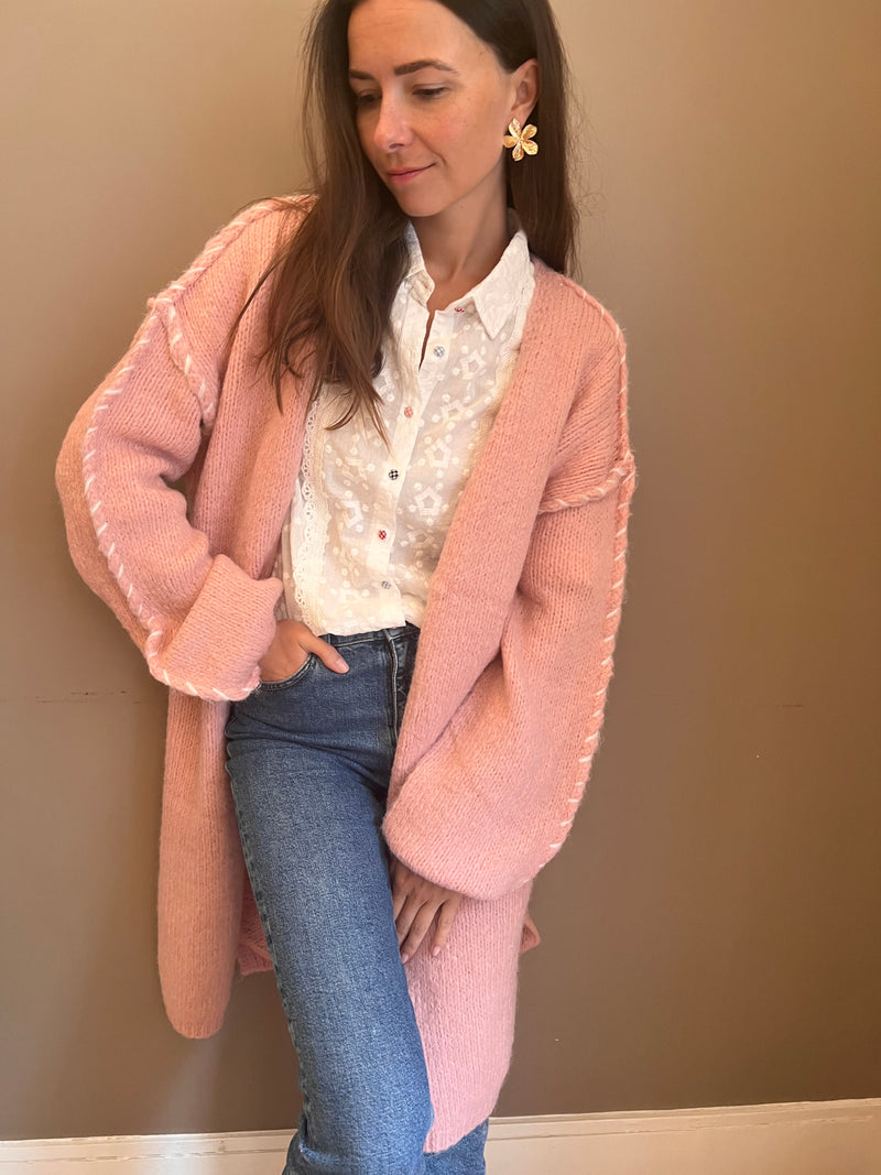 Gilet Lolie rose