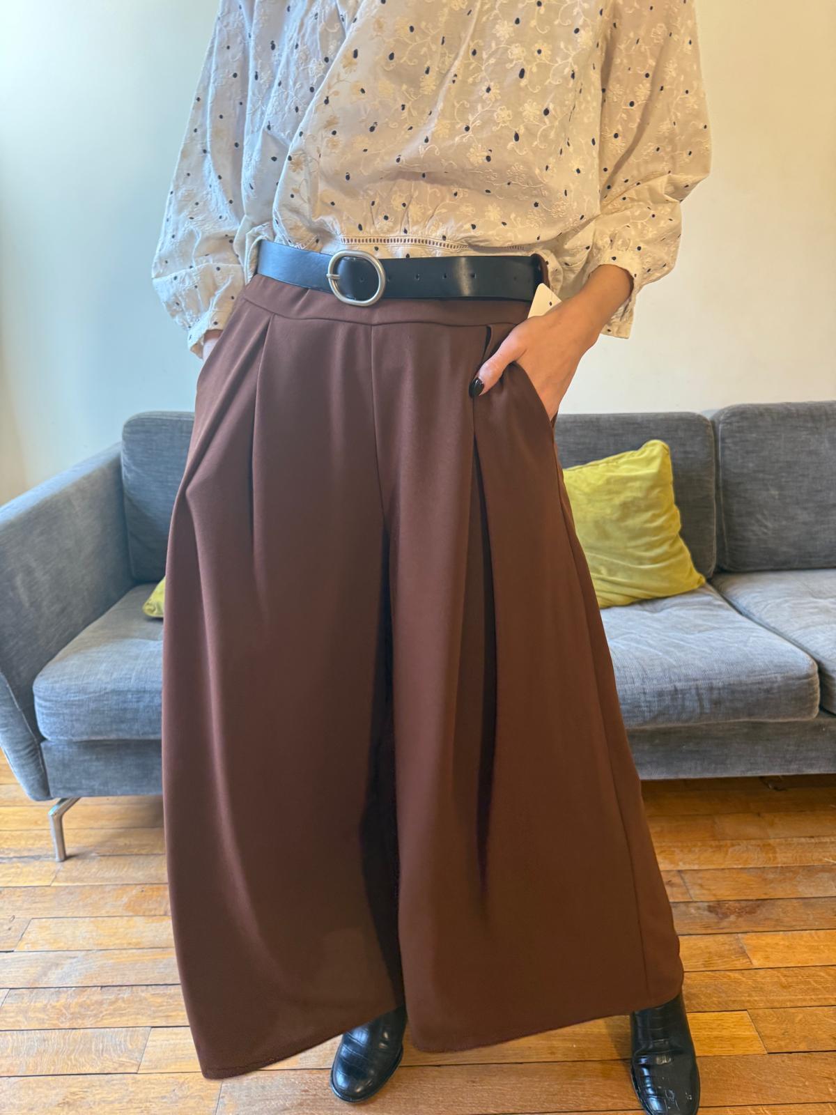 Pantalon Laura marron