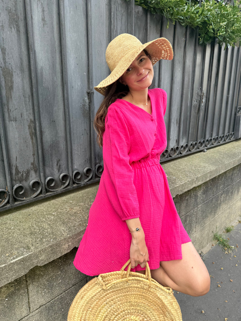 Robe Laya fushia