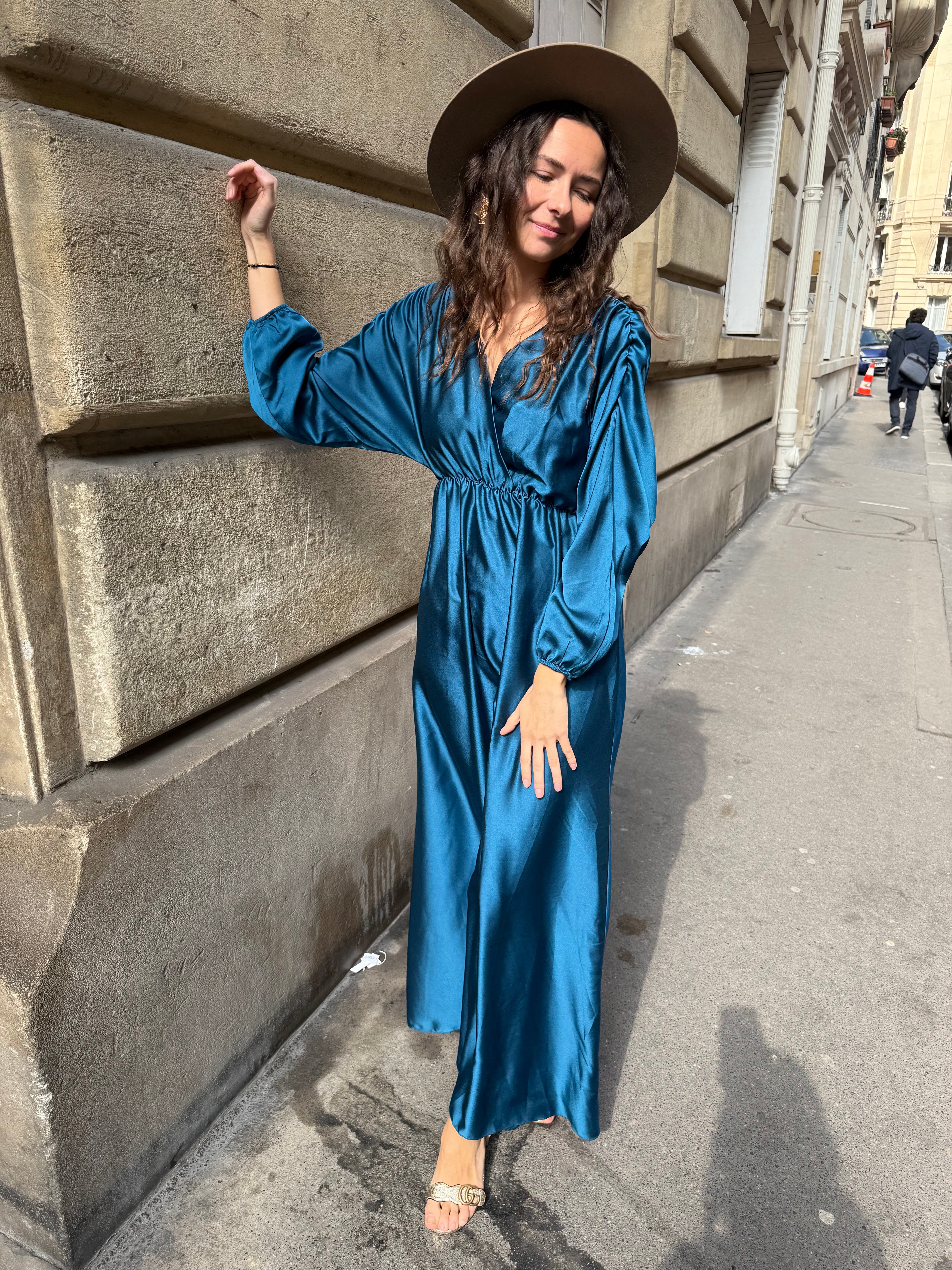 Robe Terry bleu