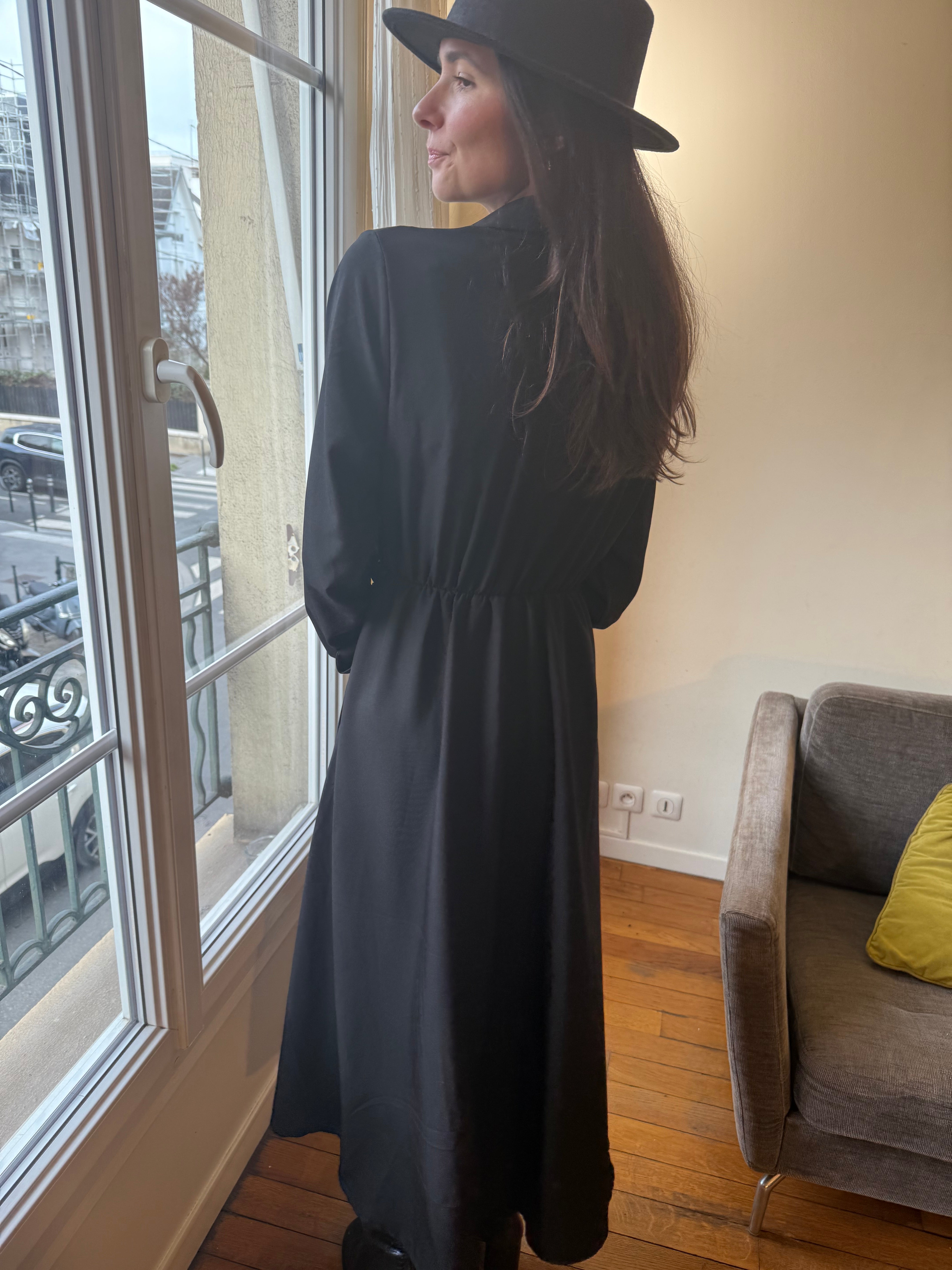 Robe portefeuille  noir