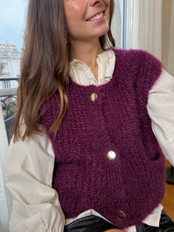 Gilet Stella bordeaux