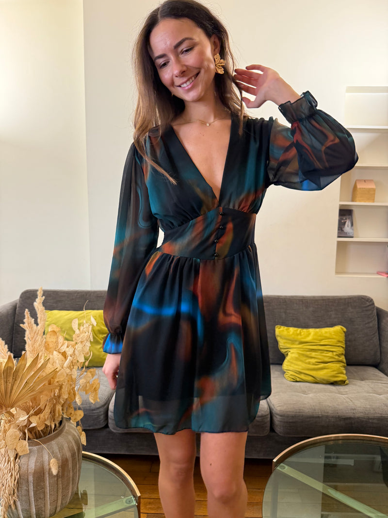 Robe Lolie Imprimé foncé