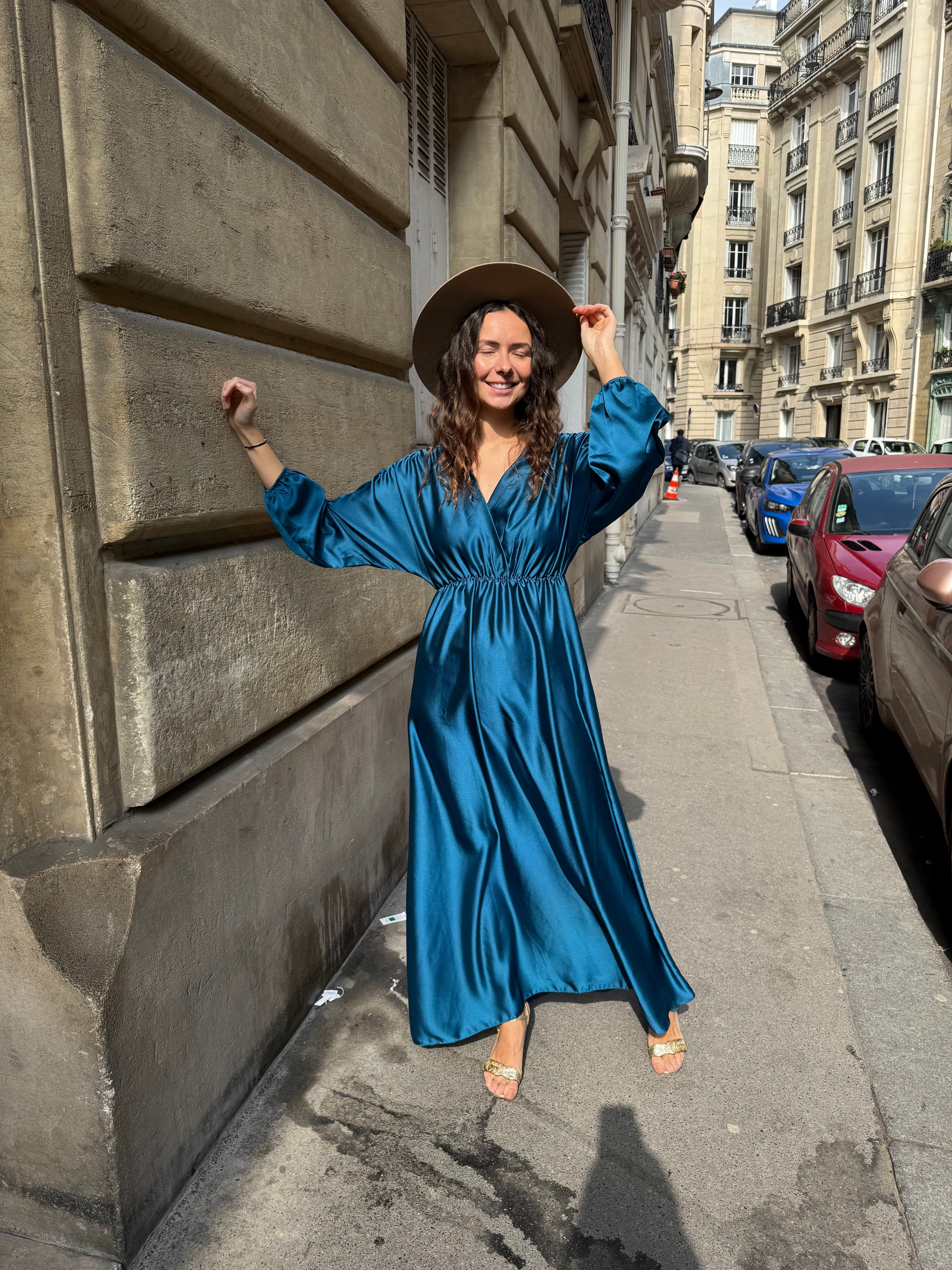 Robe Terry bleu
