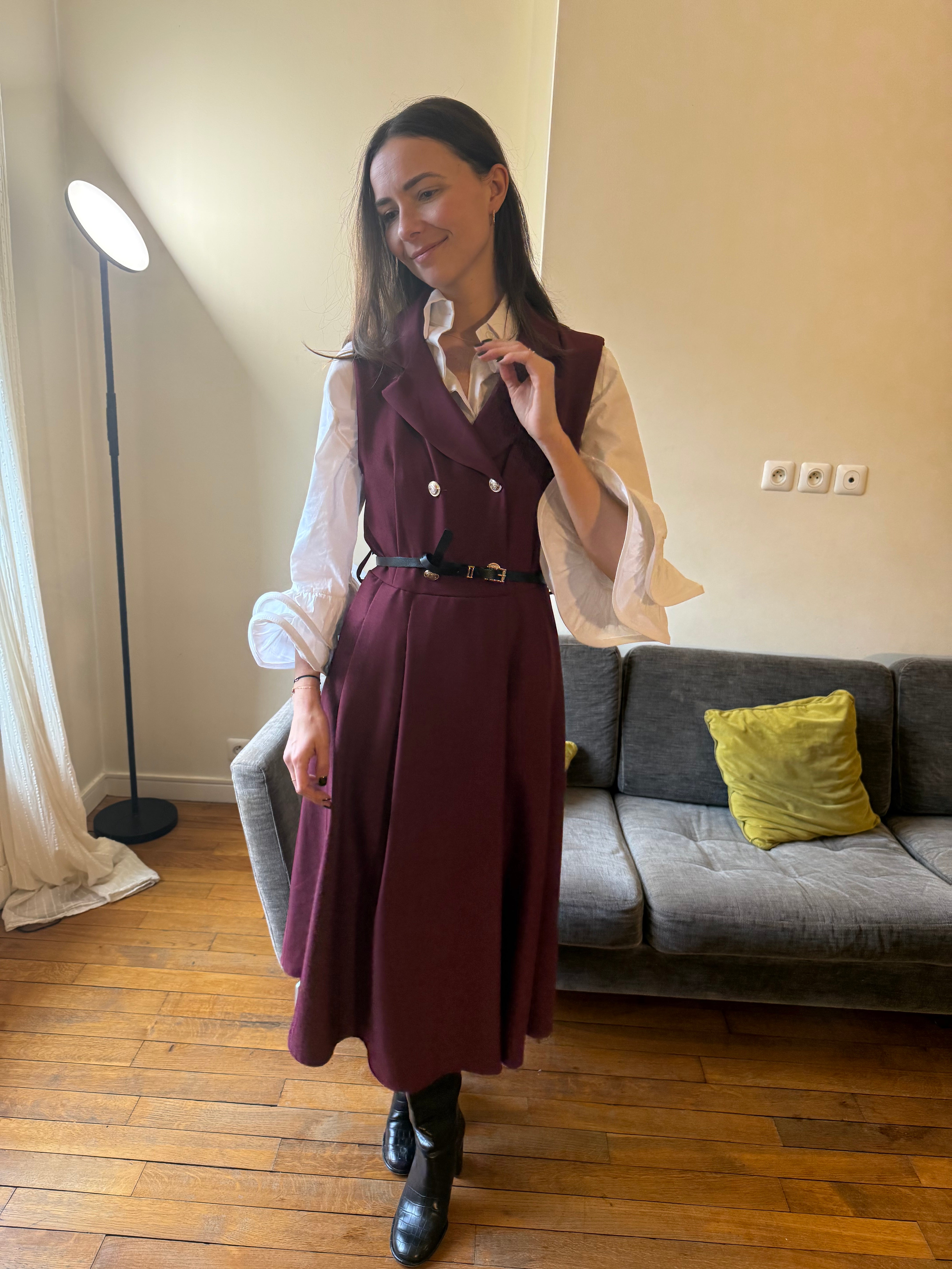 Robe Blazer bordeaux