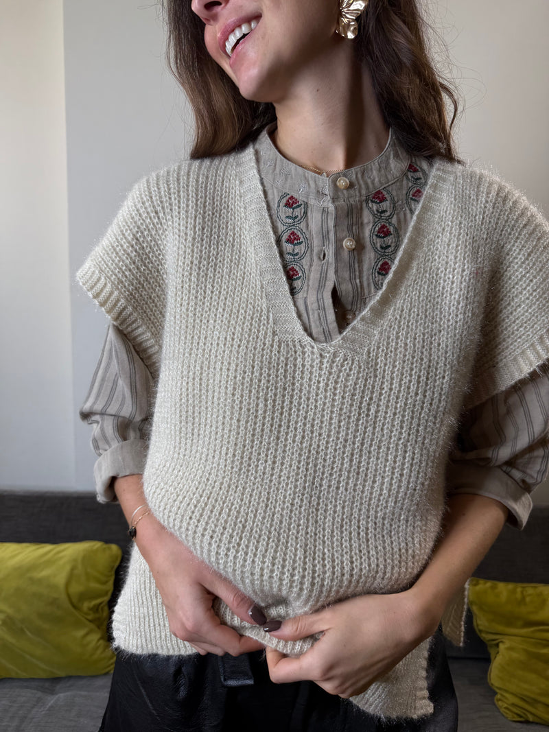 Pull Camille beige