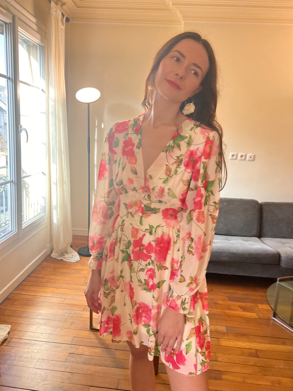 Robe Lolie fleurs roses