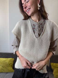 Pull Camille beige