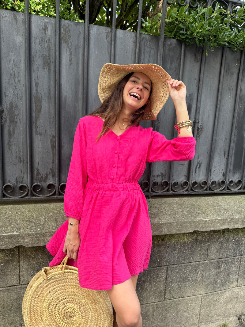 Robe Laya fushia