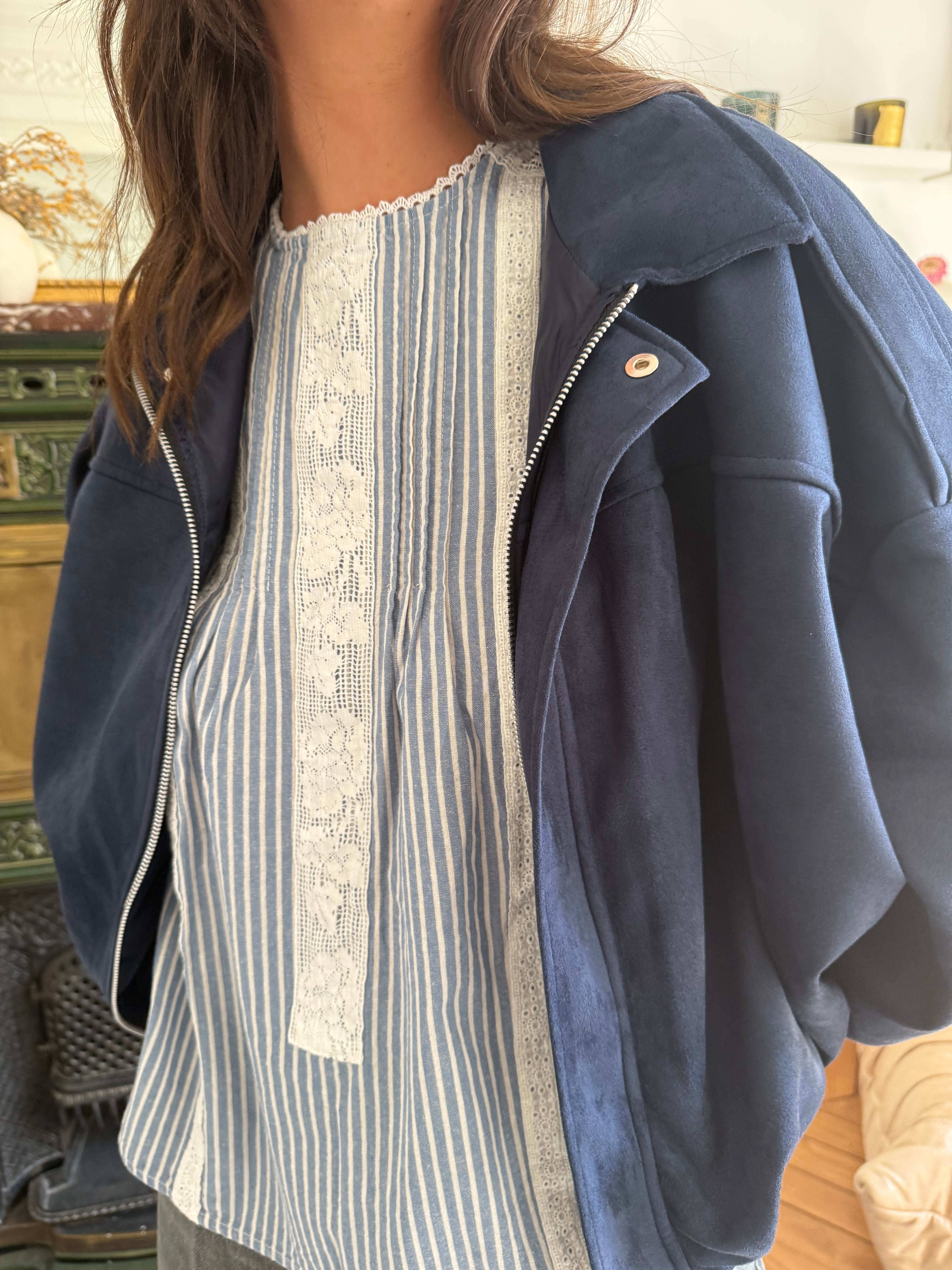 Bombers Solal bleu marine taille unique