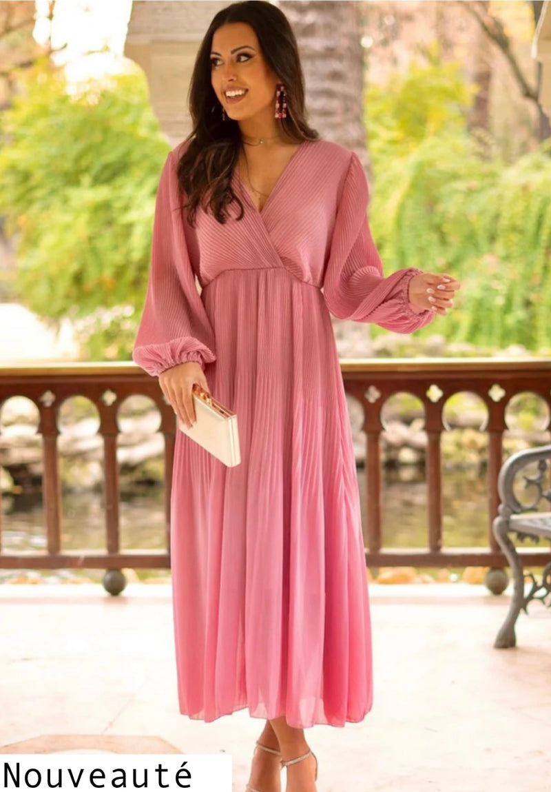 Robe Stella rose pale