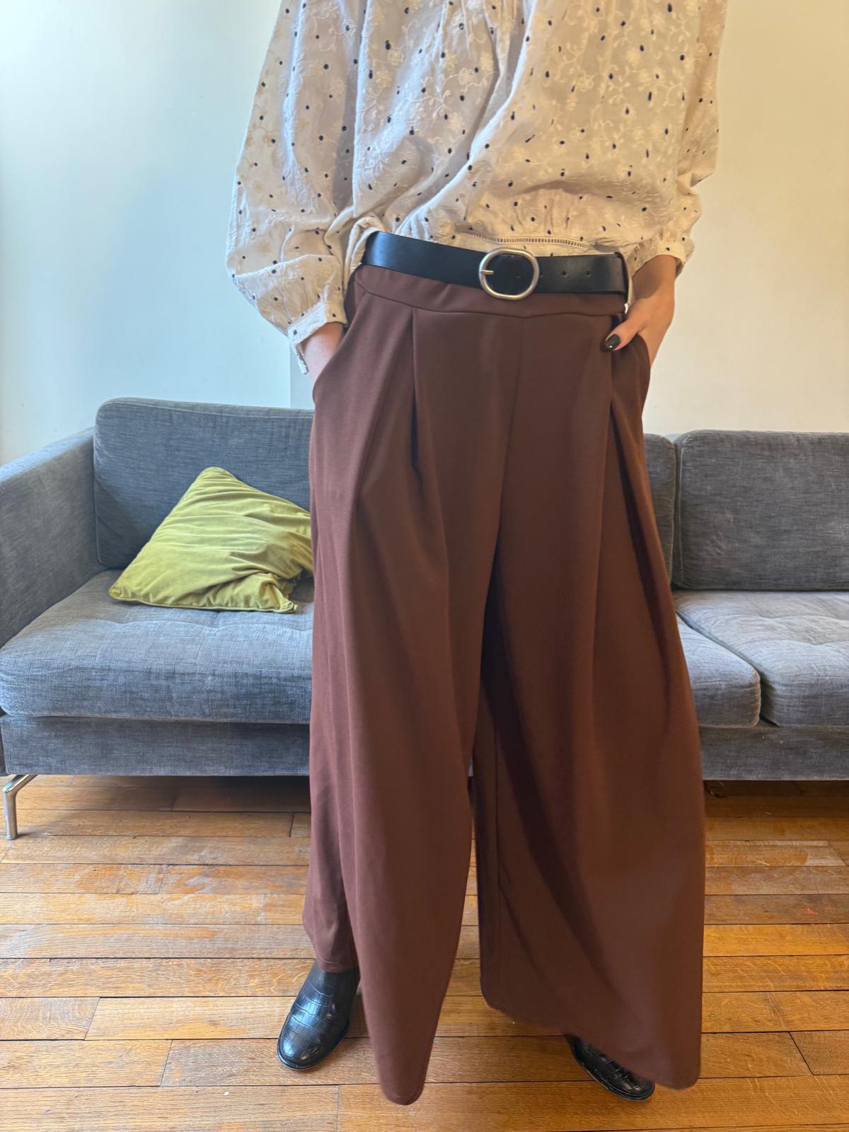 Pantalon Laura marron
