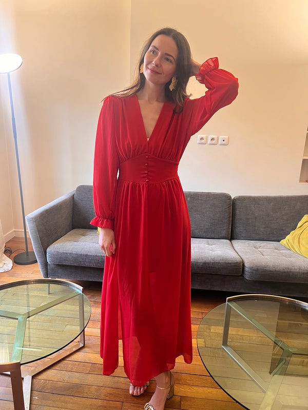 Robe Avina rouge