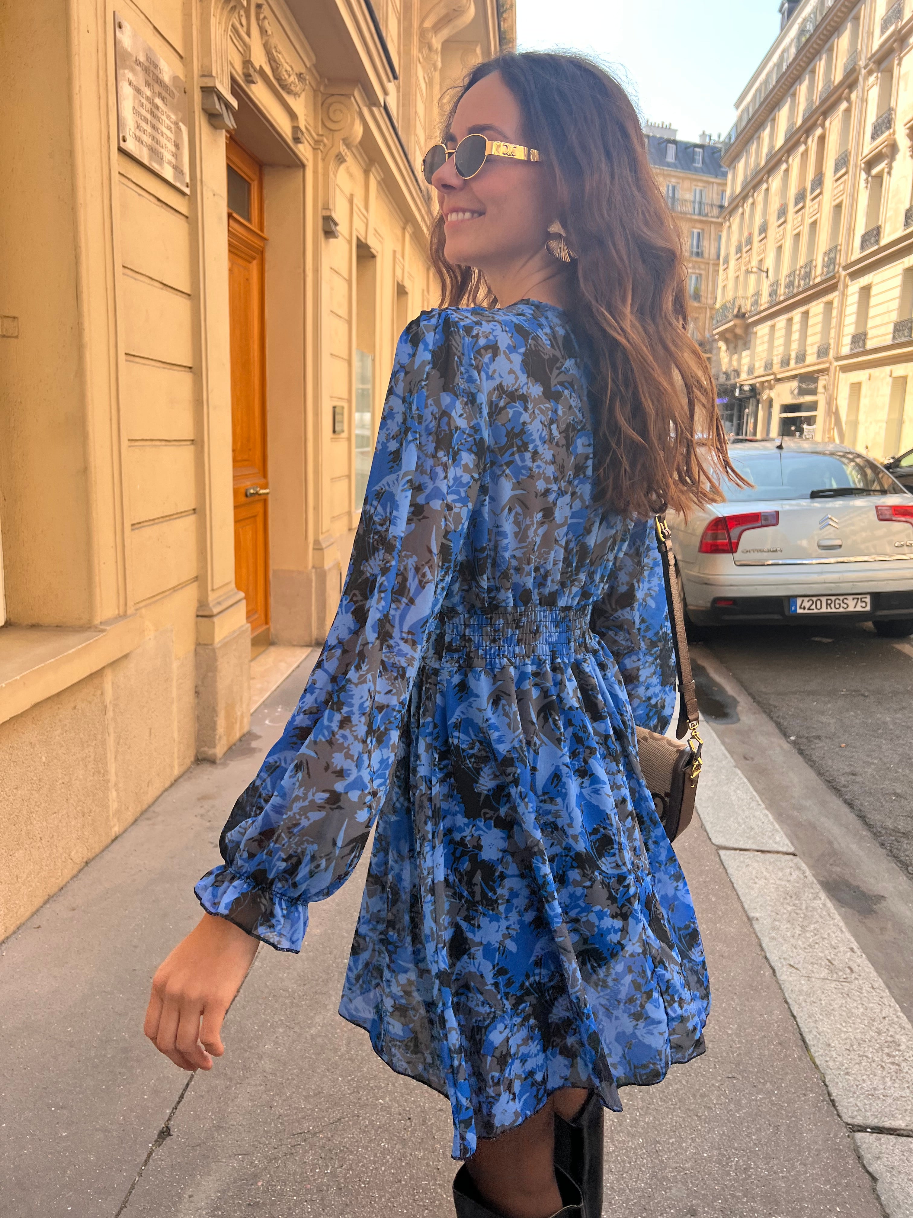 Robe Lolie Imprimé bleu